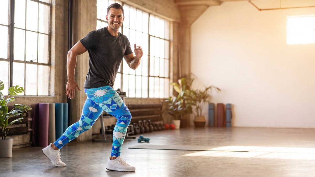 Lifestyle image of a model wearing Zellige Arctic Meggings from GearBunch