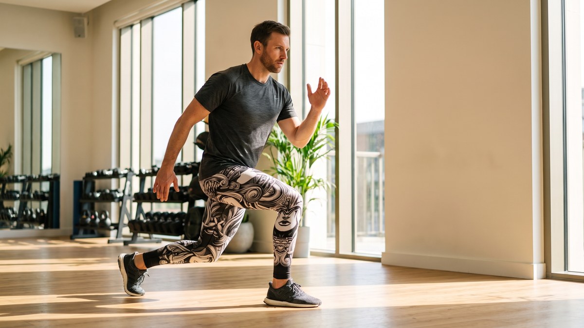 Lifestyle image of a model wearing Vikings Valkyrie Leggings from GearBunch