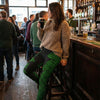 Women's celtic knot pattern leggings front view