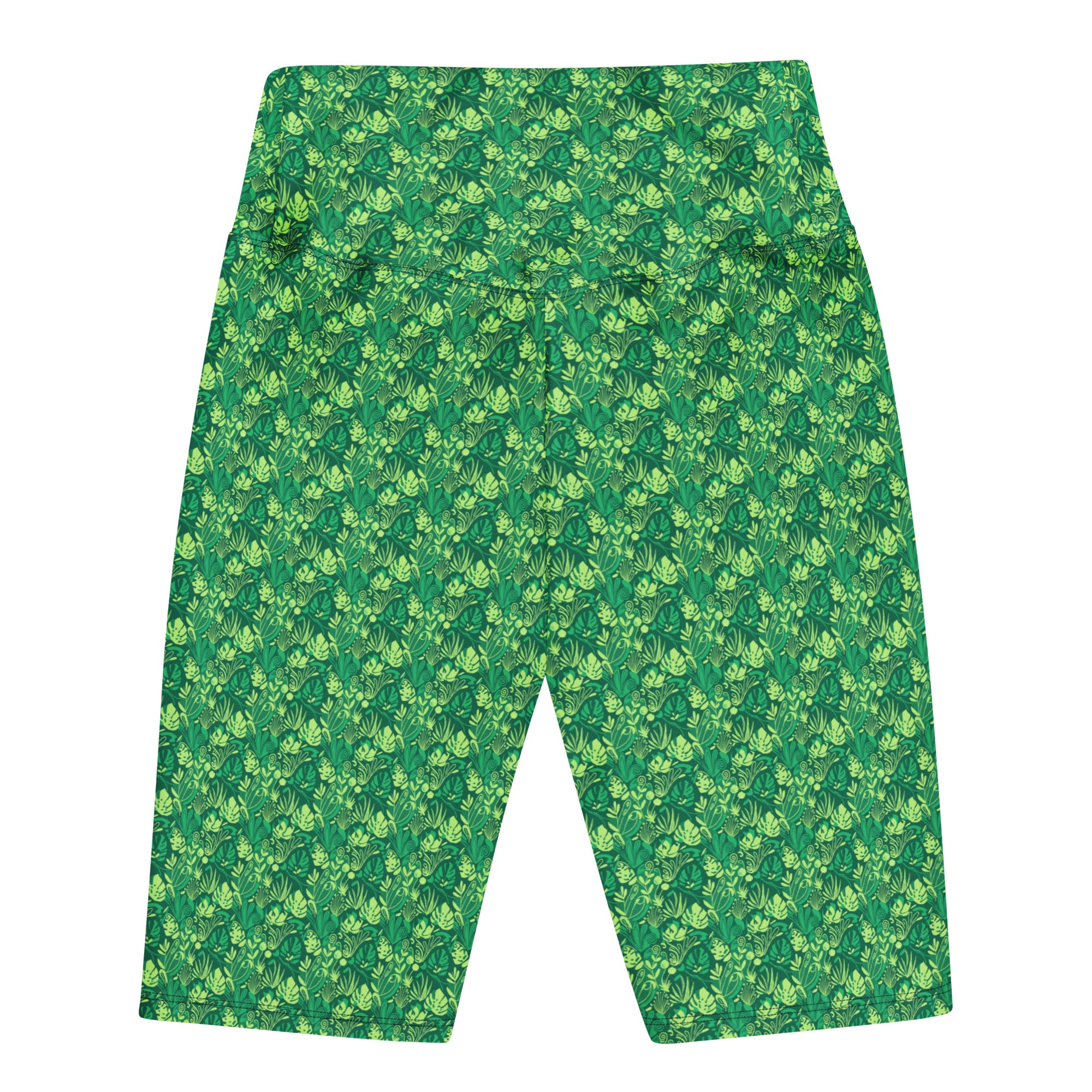 Minimalist Plant Illustration Bike Shorts | GearBunch