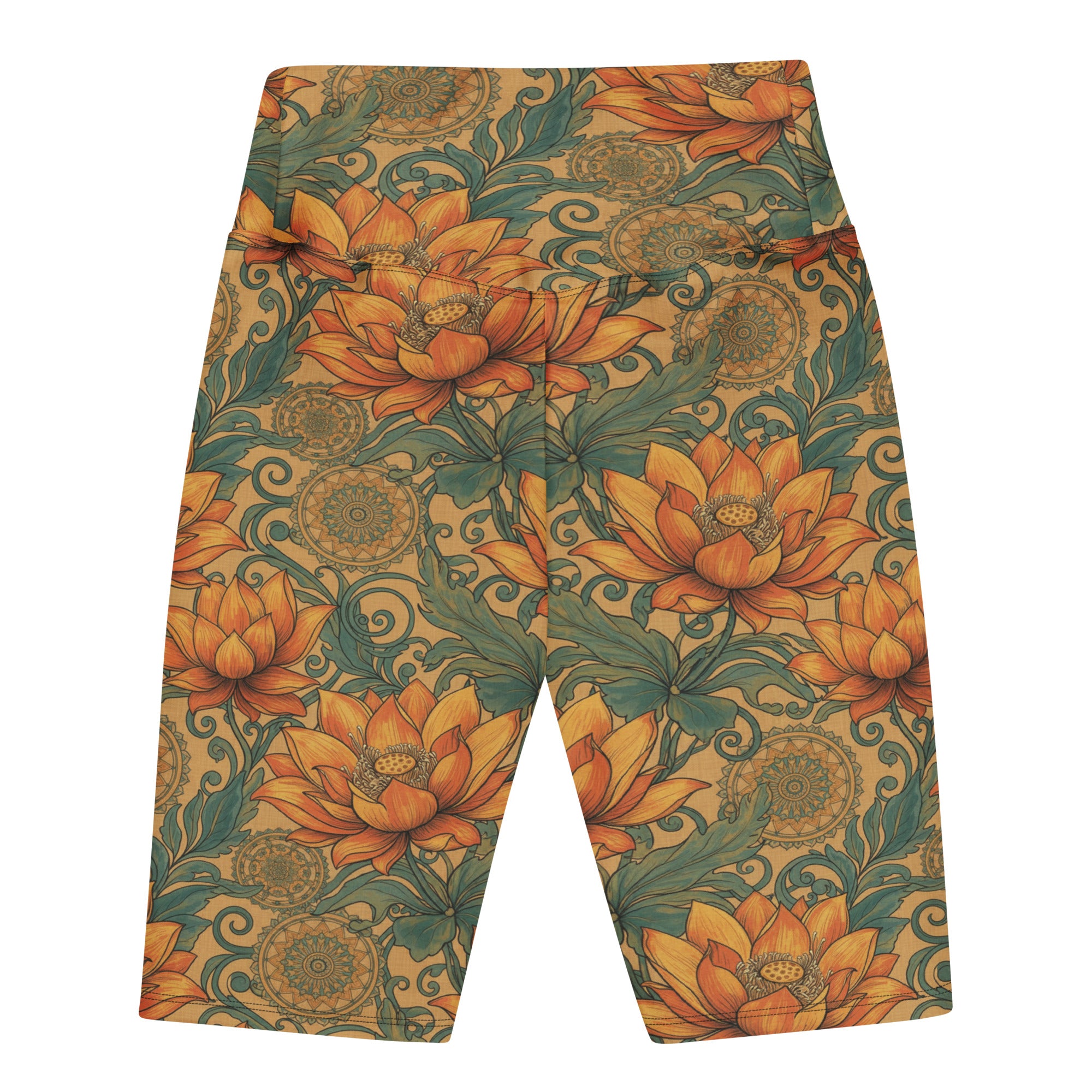 Boho Lotus and Mandalas Bike Shorts | GearBunch