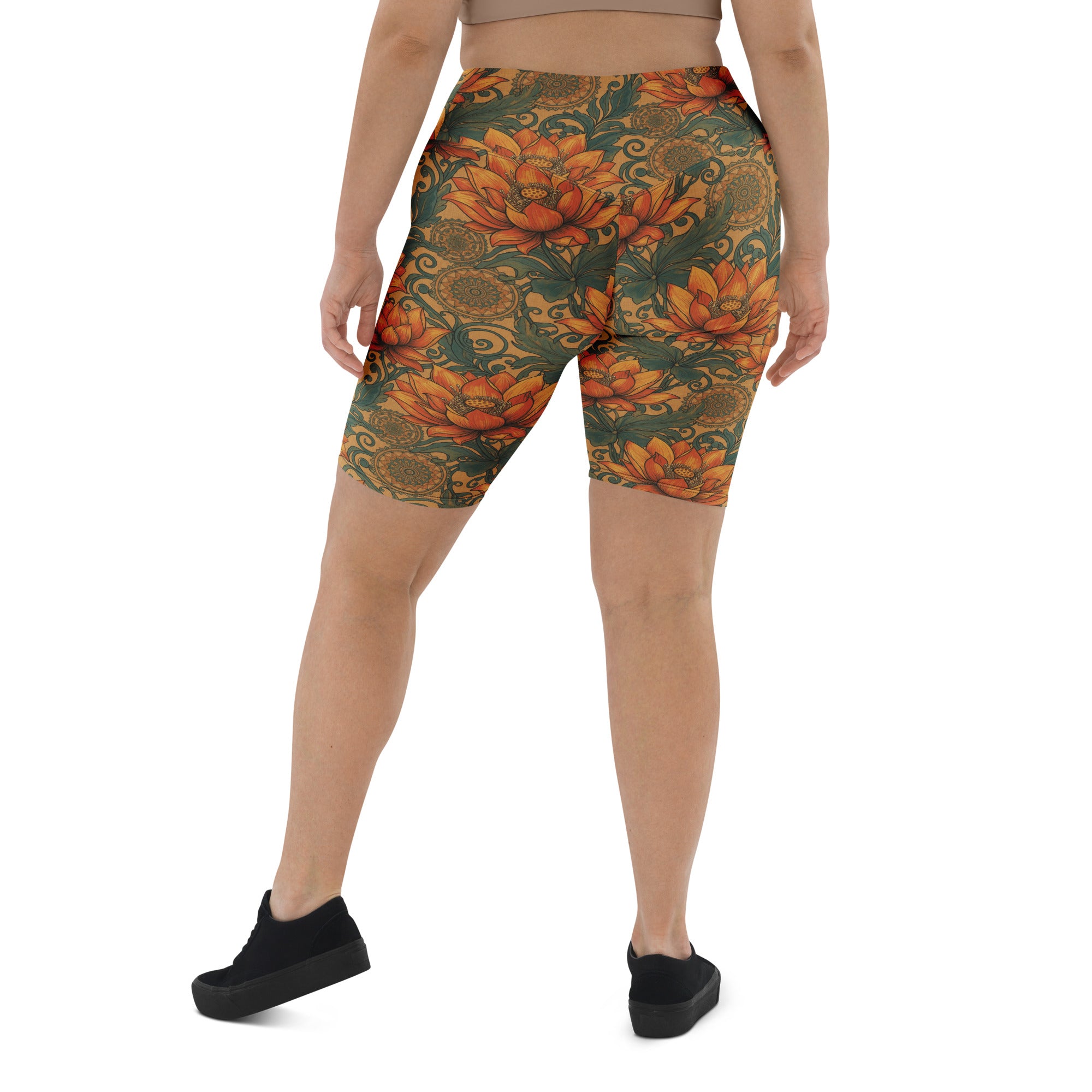 Boho Lotus and Mandalas Bike Shorts | GearBunch