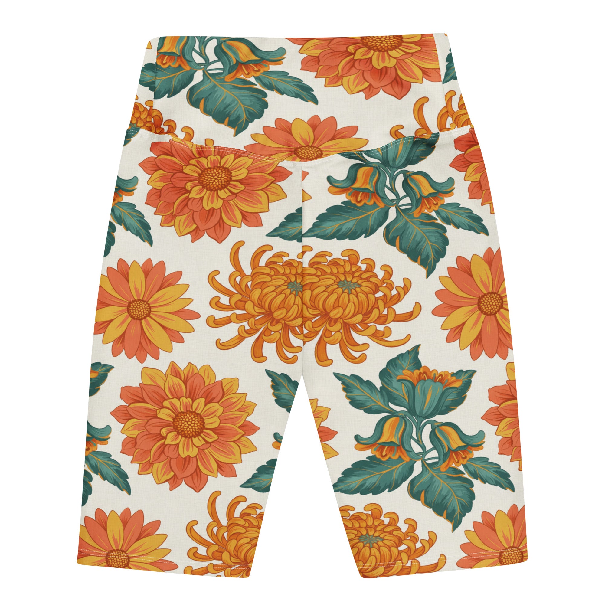 Retro Floral Seventies Bike Shorts | GearBunch