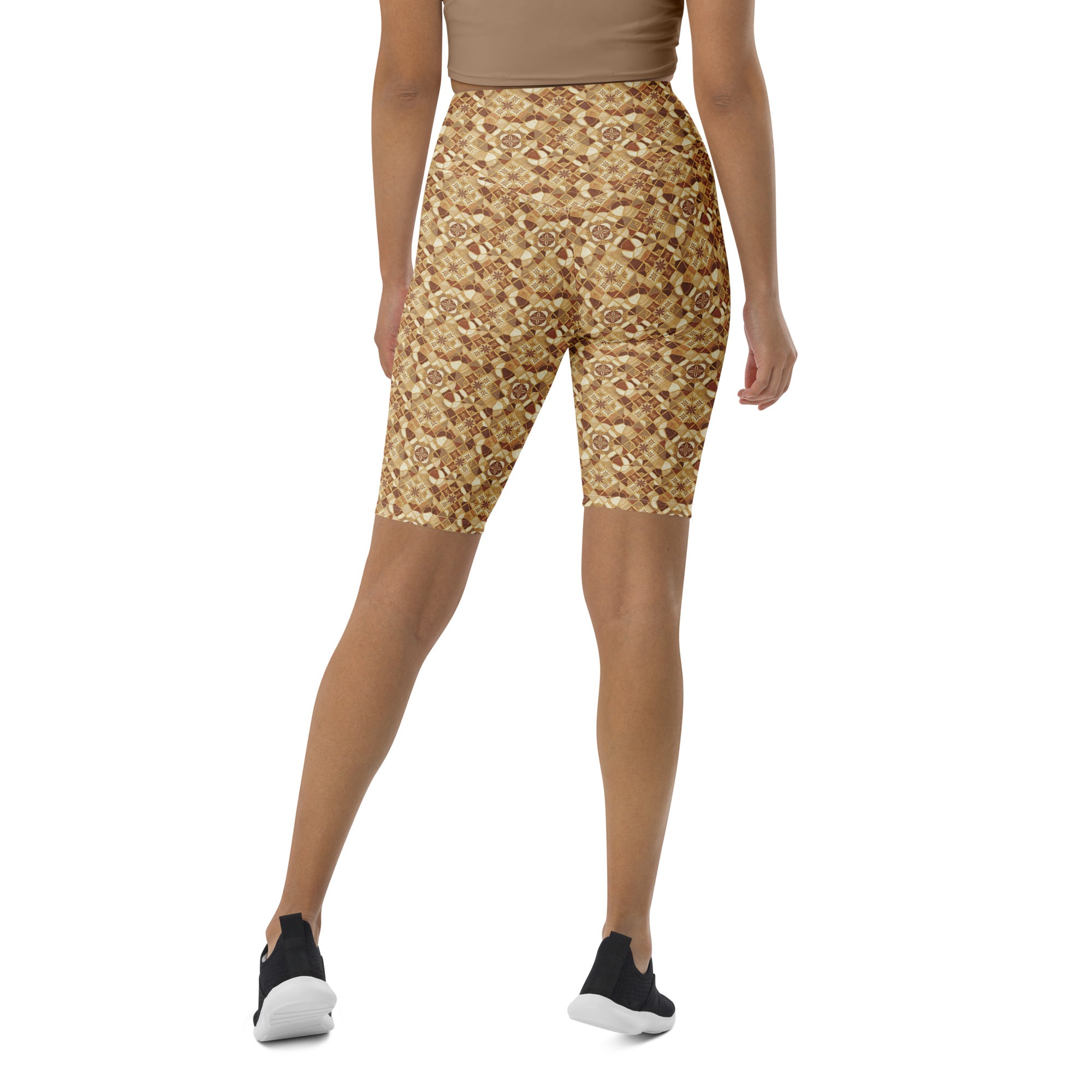 Jerusalem Stone Mosaic Bike Shorts | GearBunch