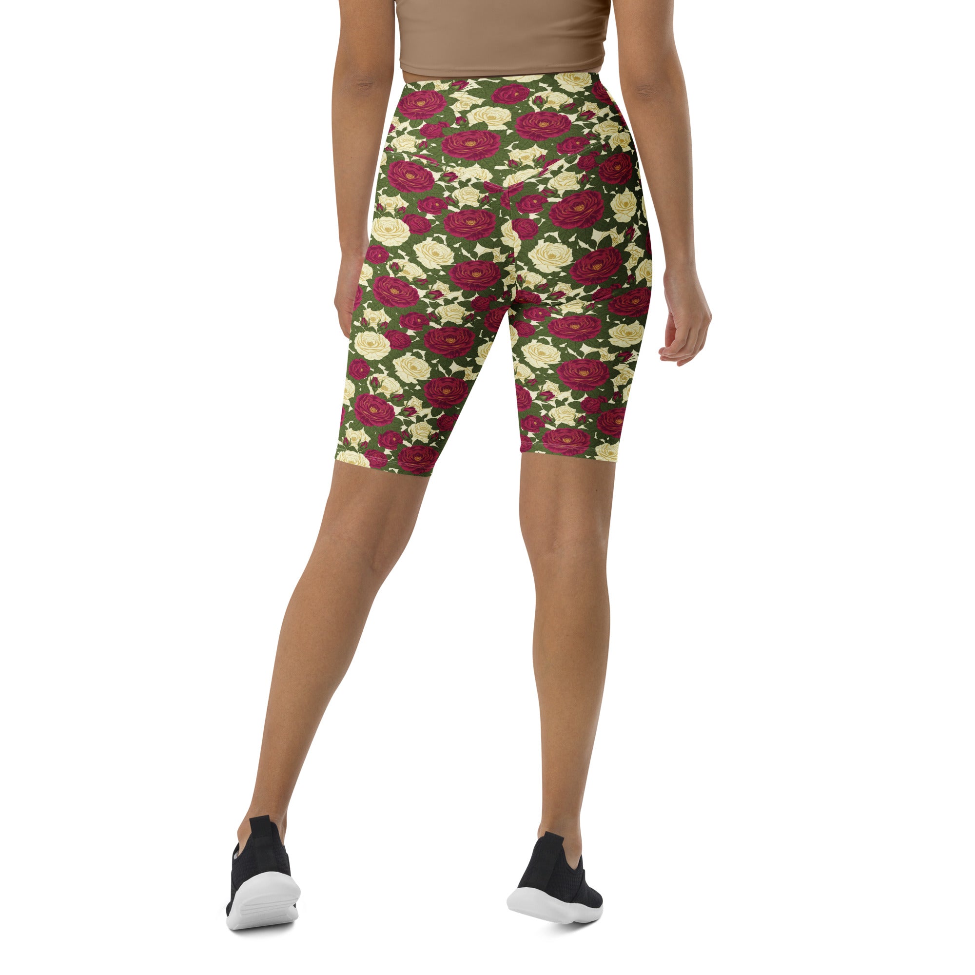 Taurus Rose Botanical Bike Shorts | GearBunch