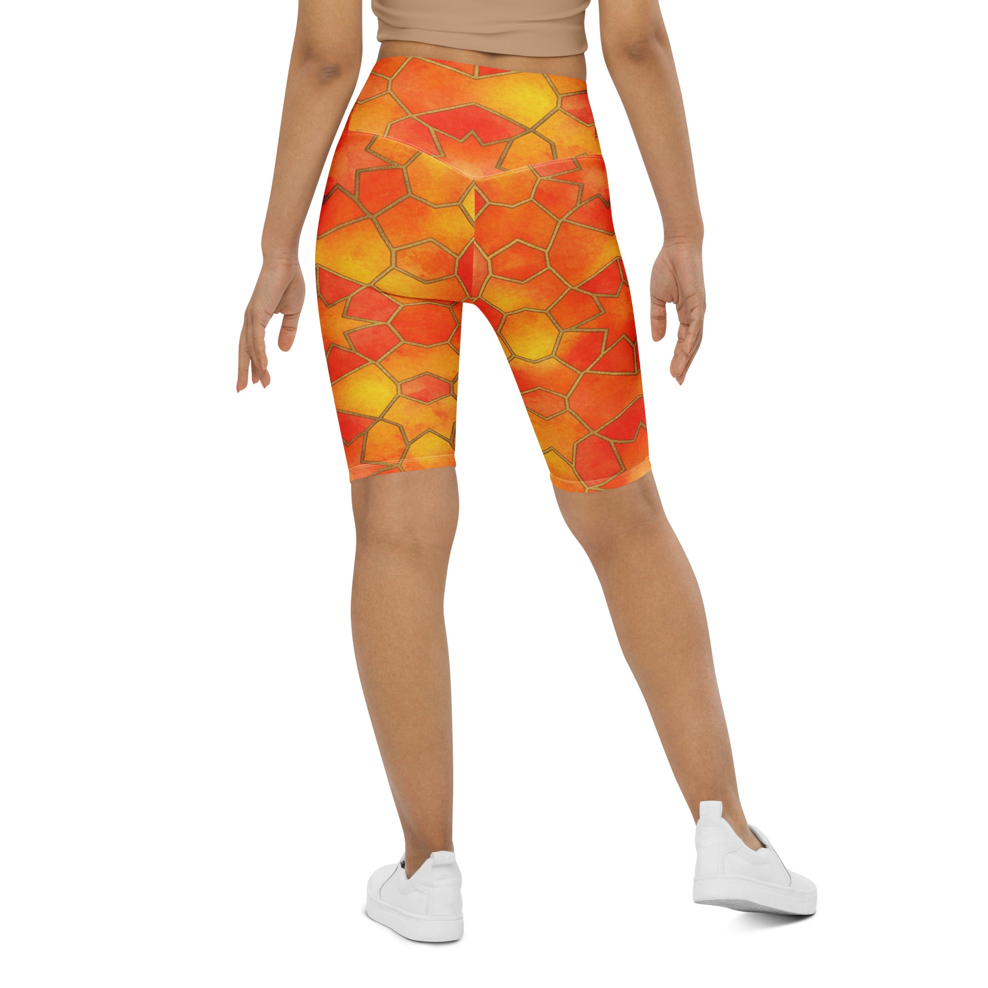 Sunset Blaze Bike Shorts | GearBunch