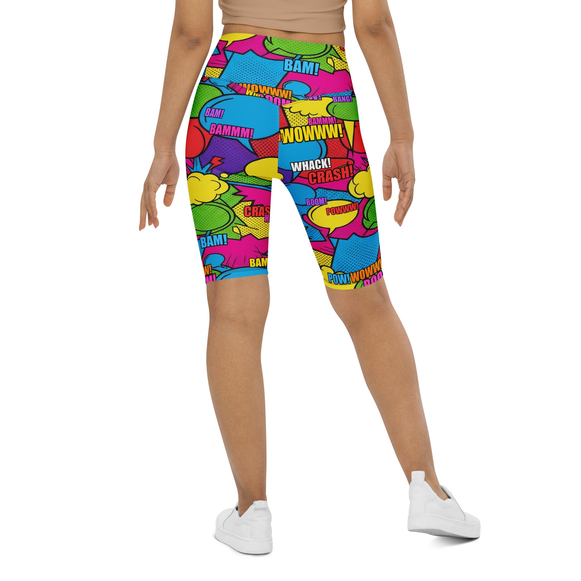 Comic Strip Retro Sunday Bike Shorts | GearBunch
