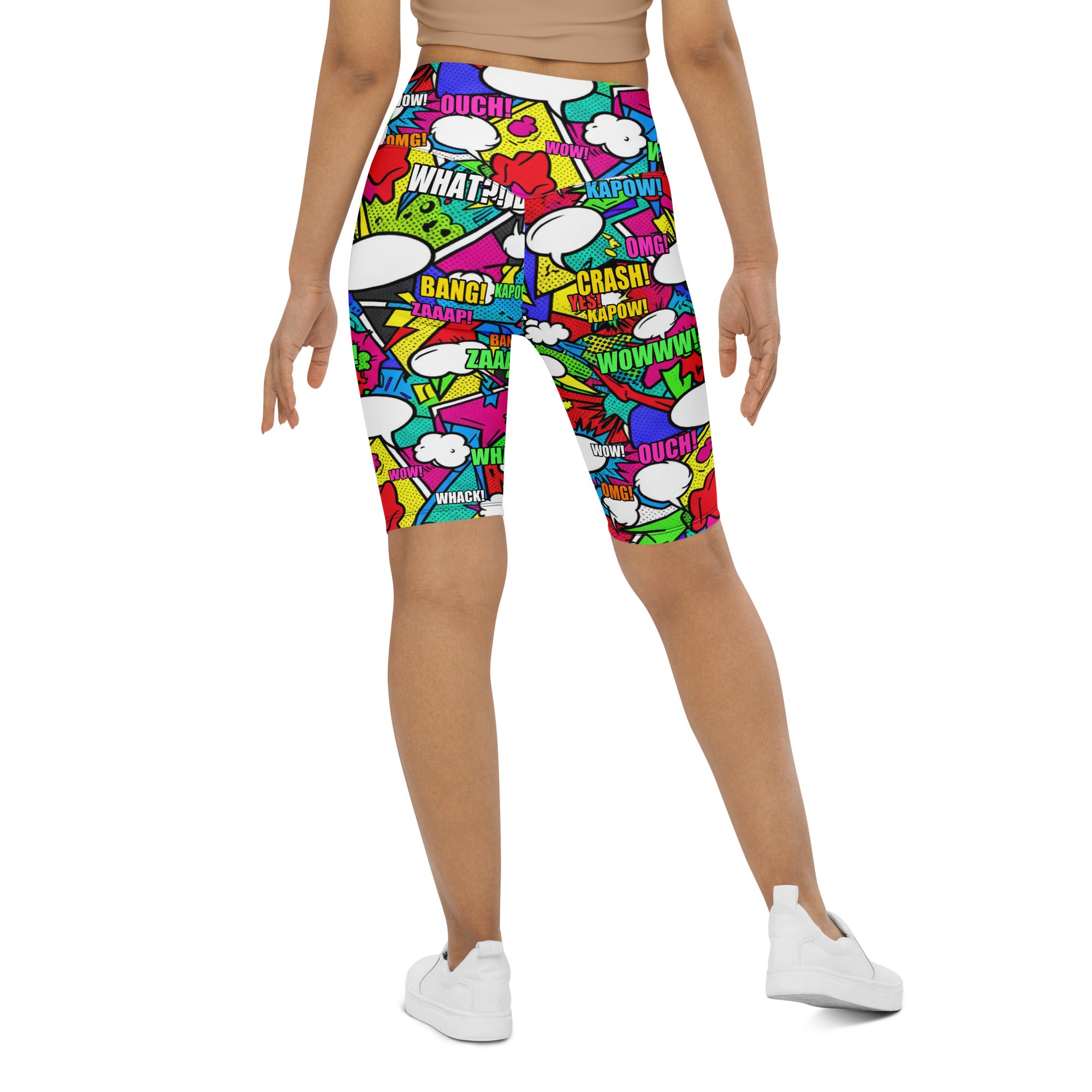 Comic Strip Zombie Apocalypse Bike Shorts | GearBunch