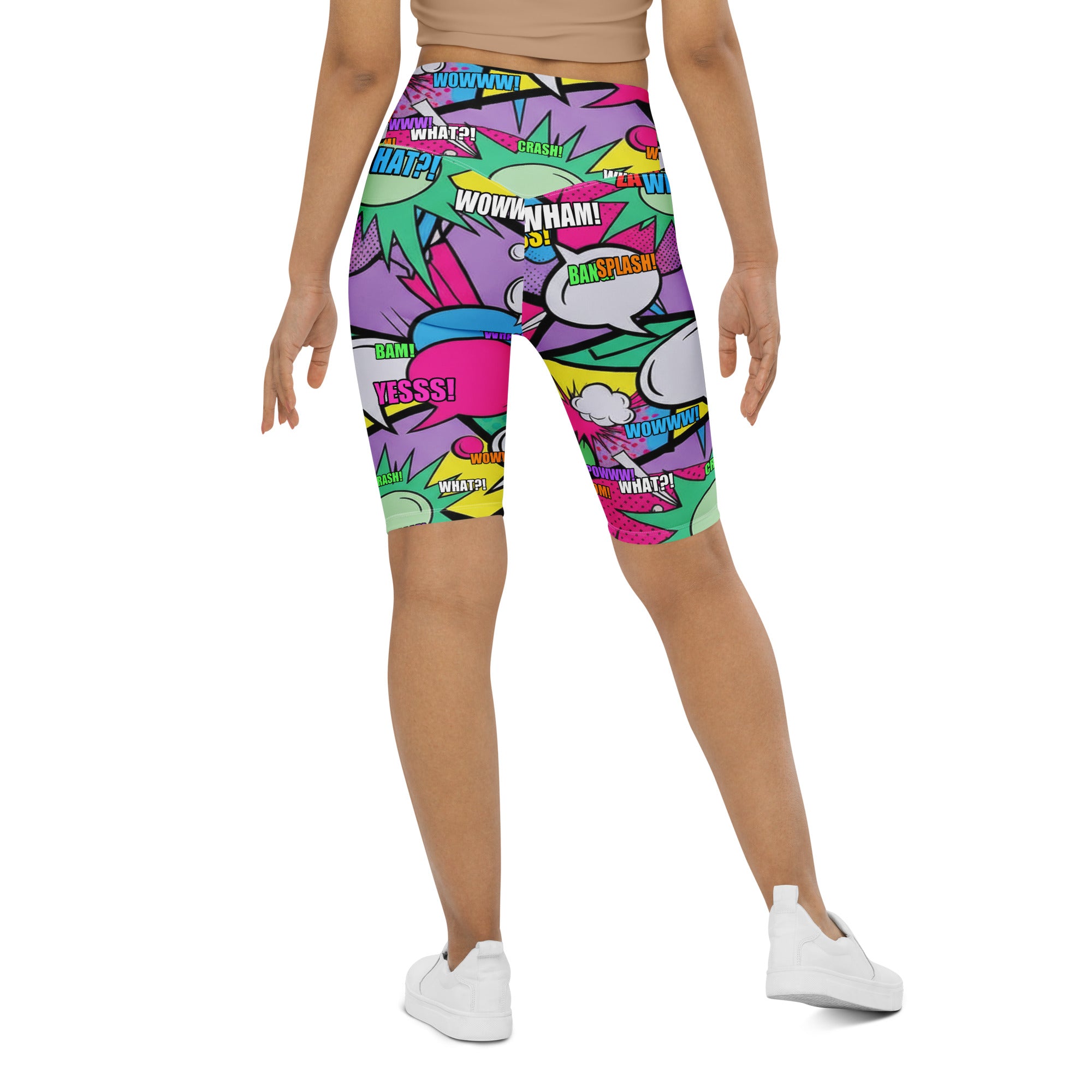 Comic Strip Pop Candy Bike Shorts | GearBunch