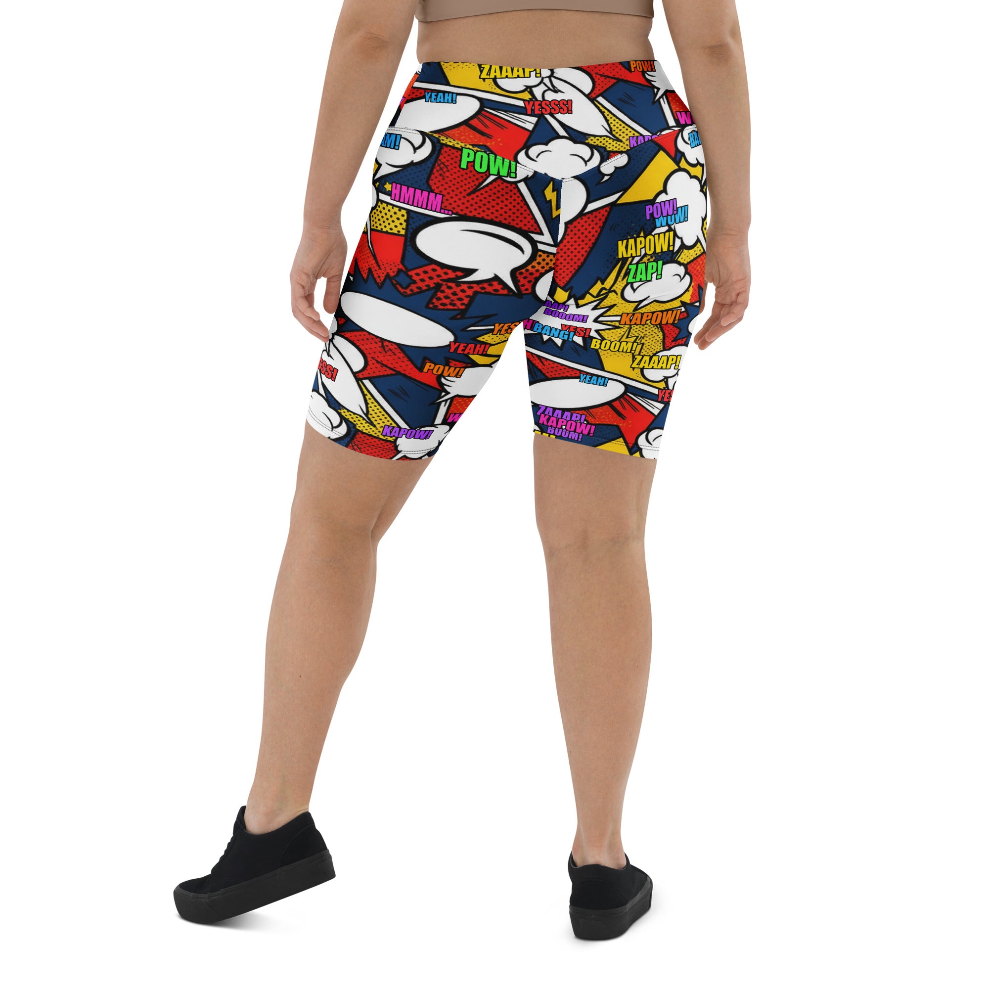 Comic Strip Thunder Punch Bike Shorts | GearBunch