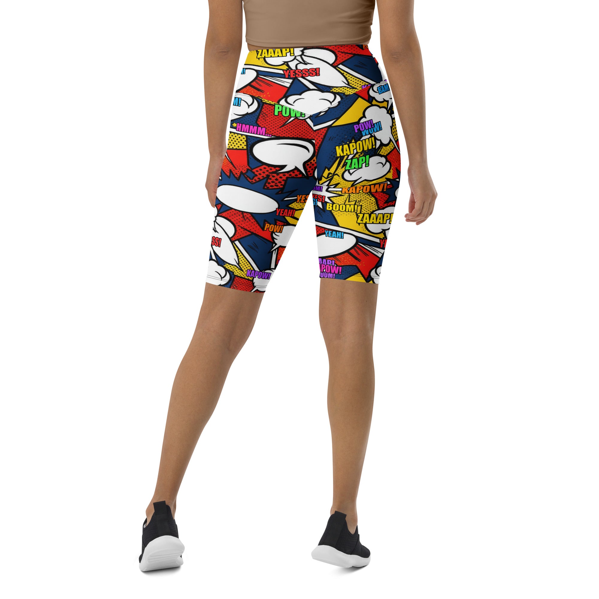 Comic Strip Thunder Punch Bike Shorts | GearBunch