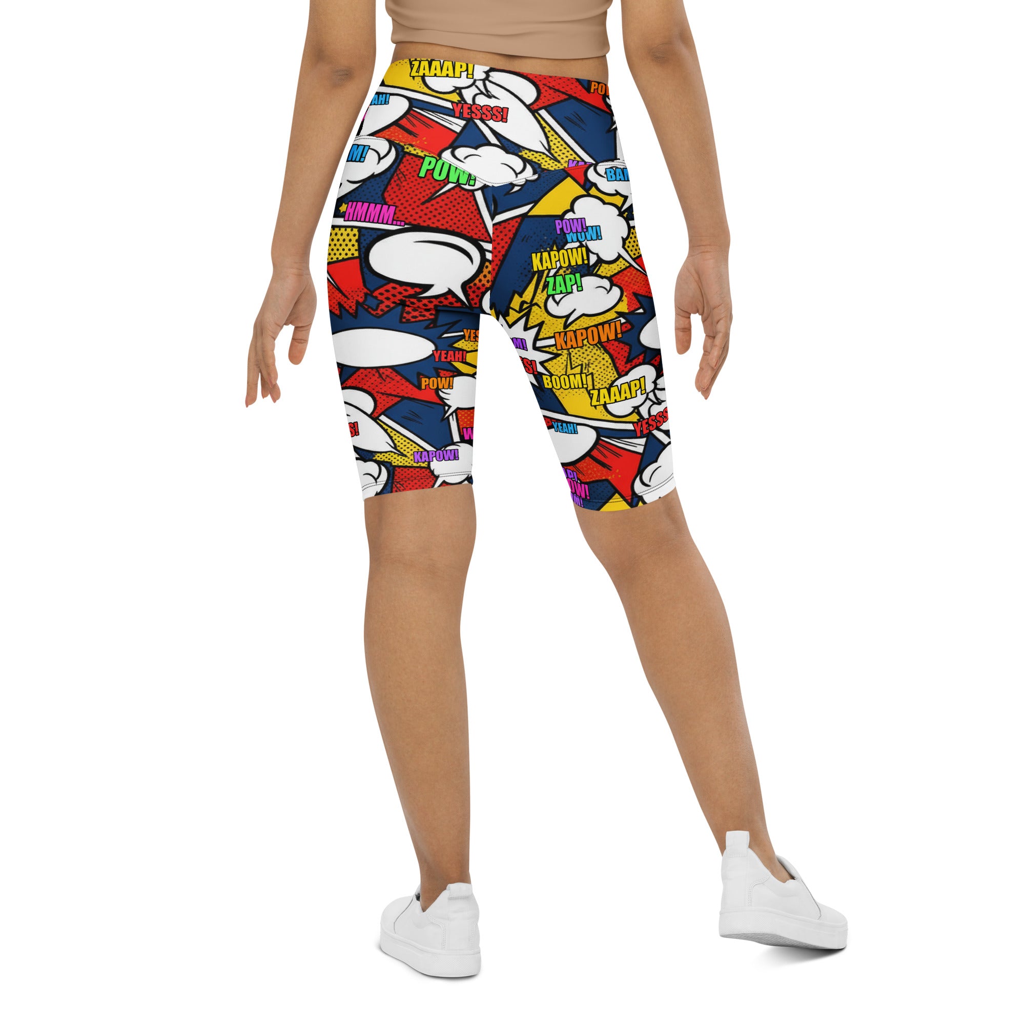 Comic Strip Thunder Punch Bike Shorts | GearBunch