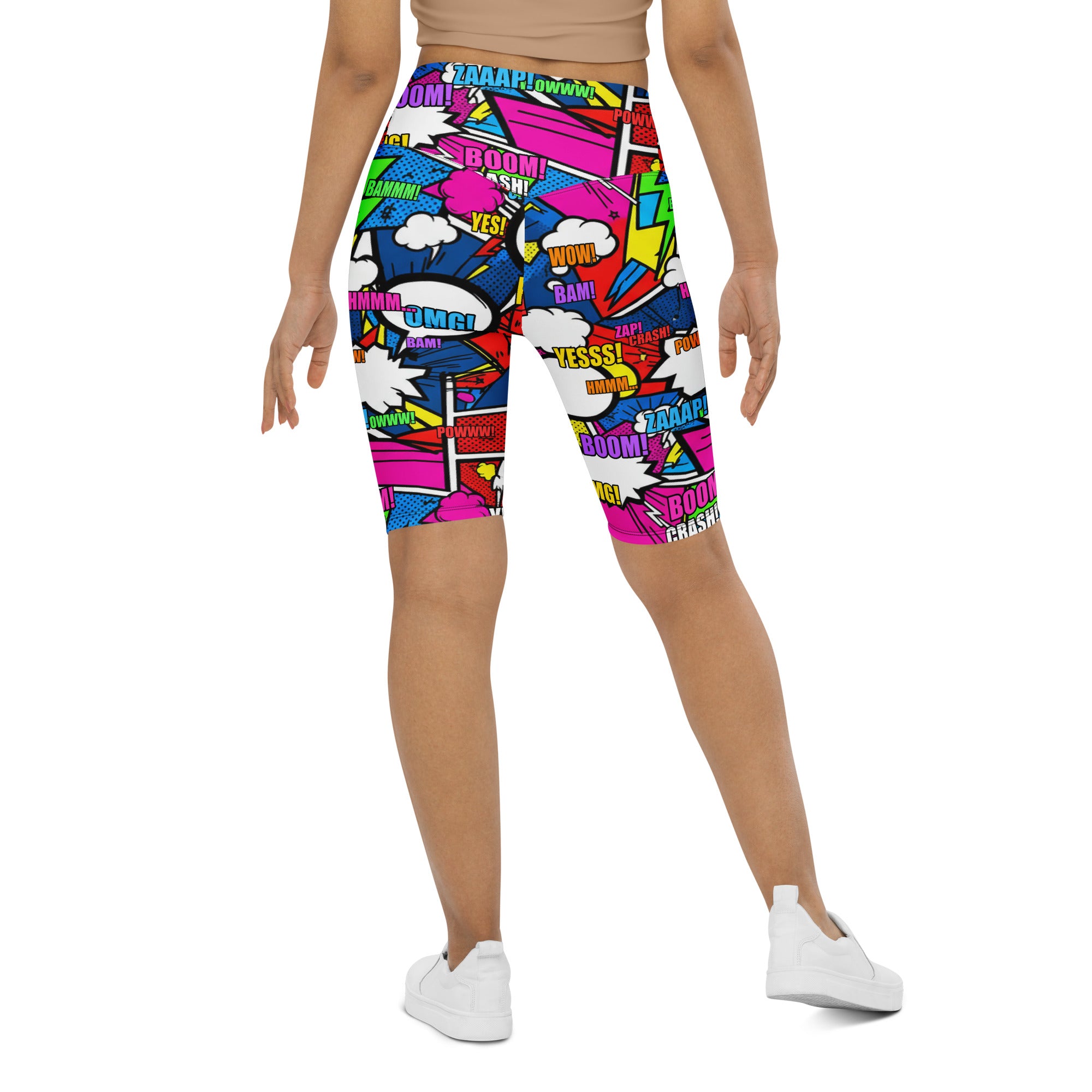 Comic Strip Ninja Night Bike Shorts | GearBunch