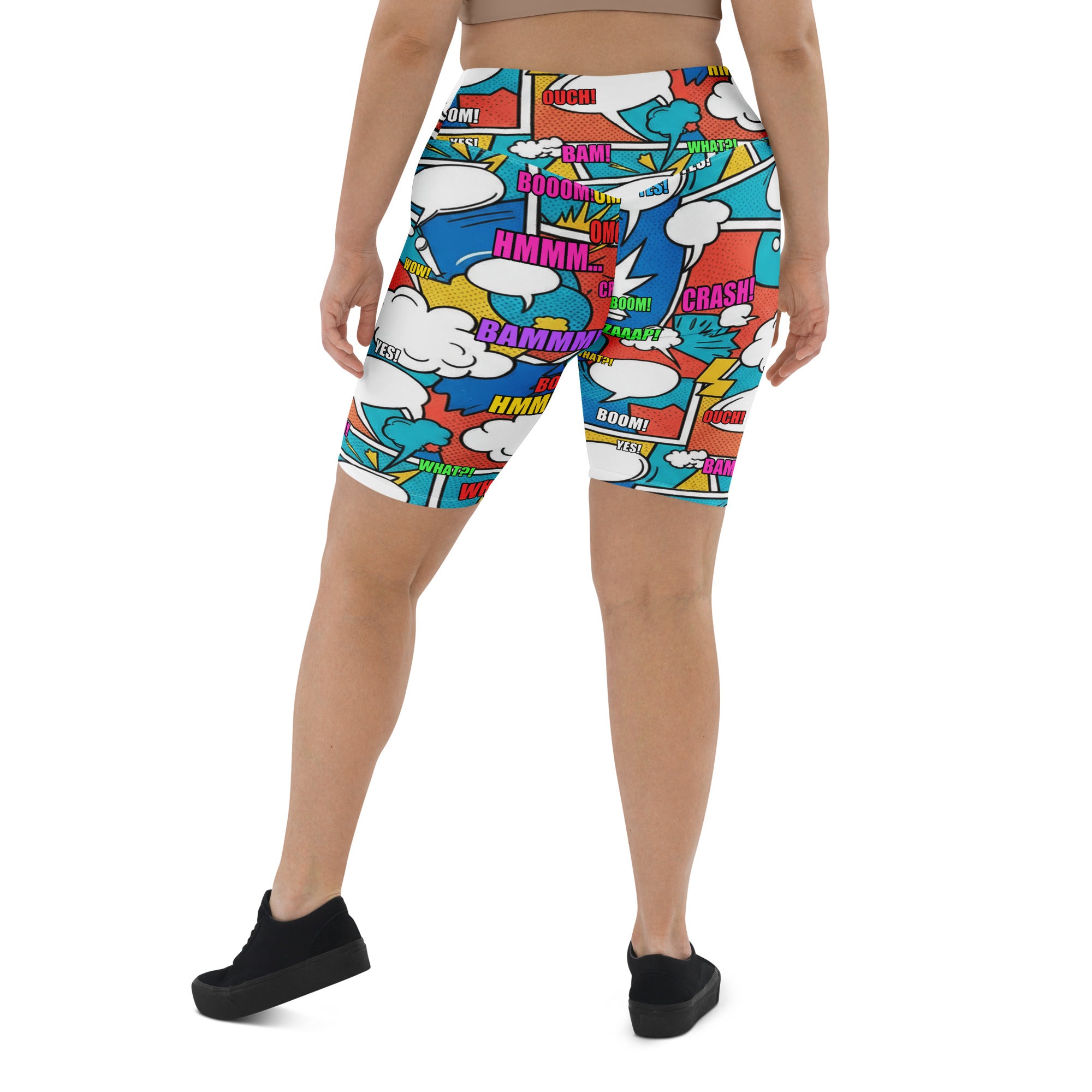 Comic Strip Surf Kapow Bike Shorts | GearBunch