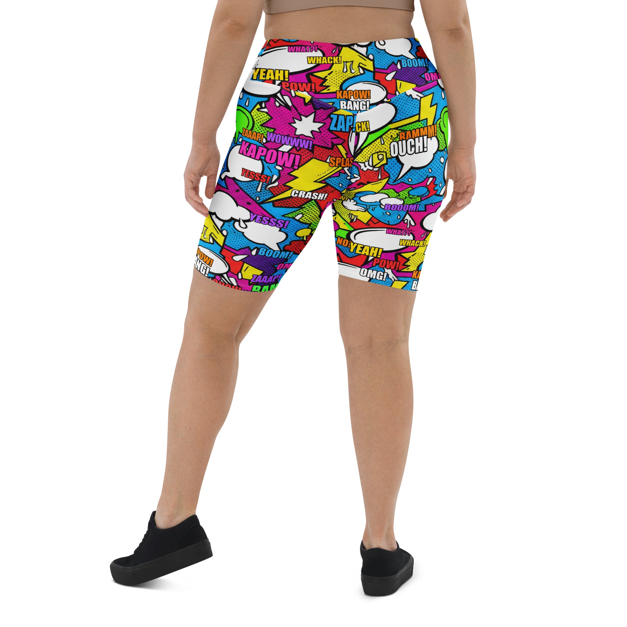 Comic Strip Graffiti Street Bike Shorts | GearBunch