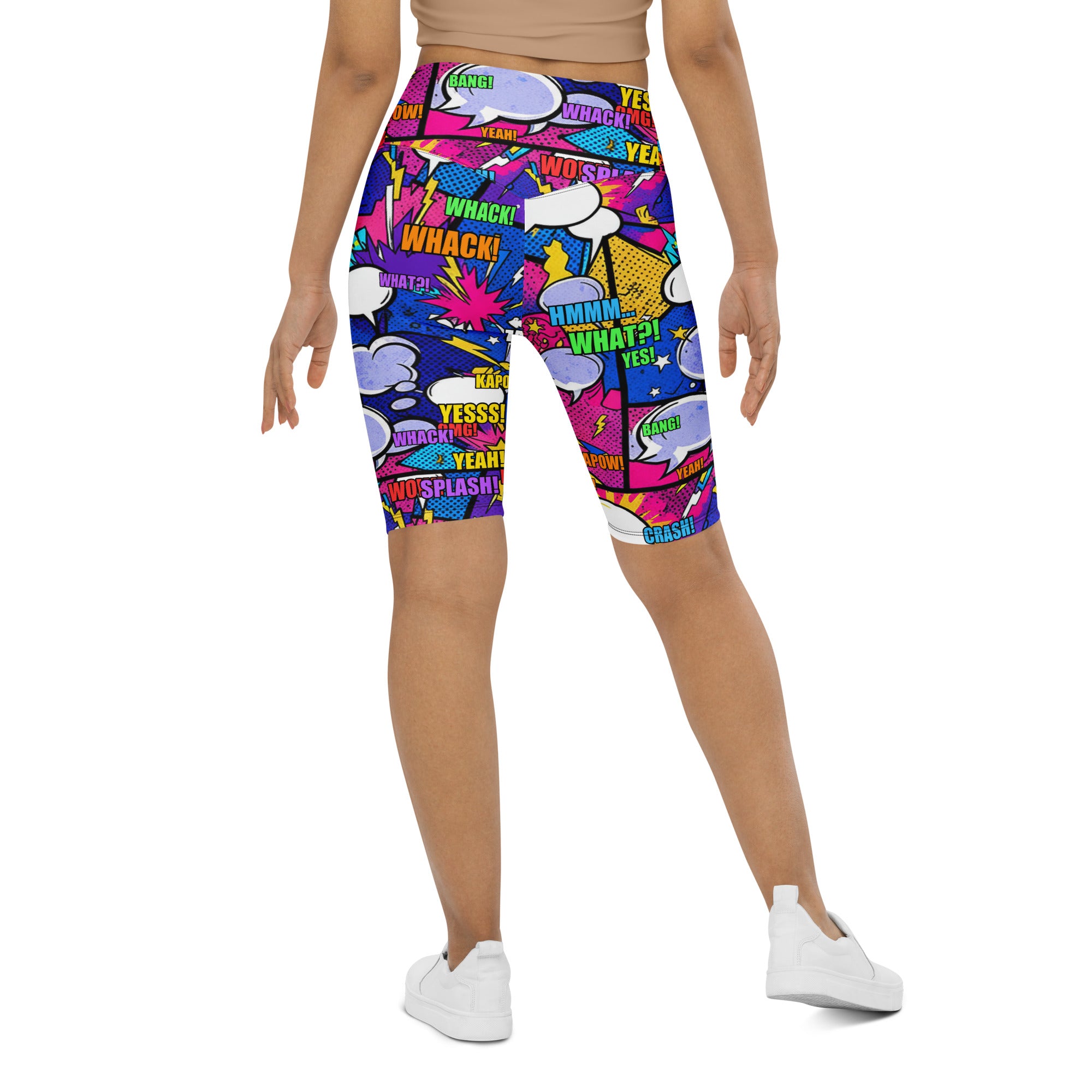 Comic Strip Cosmic Boom Bike Shorts | GearBunch