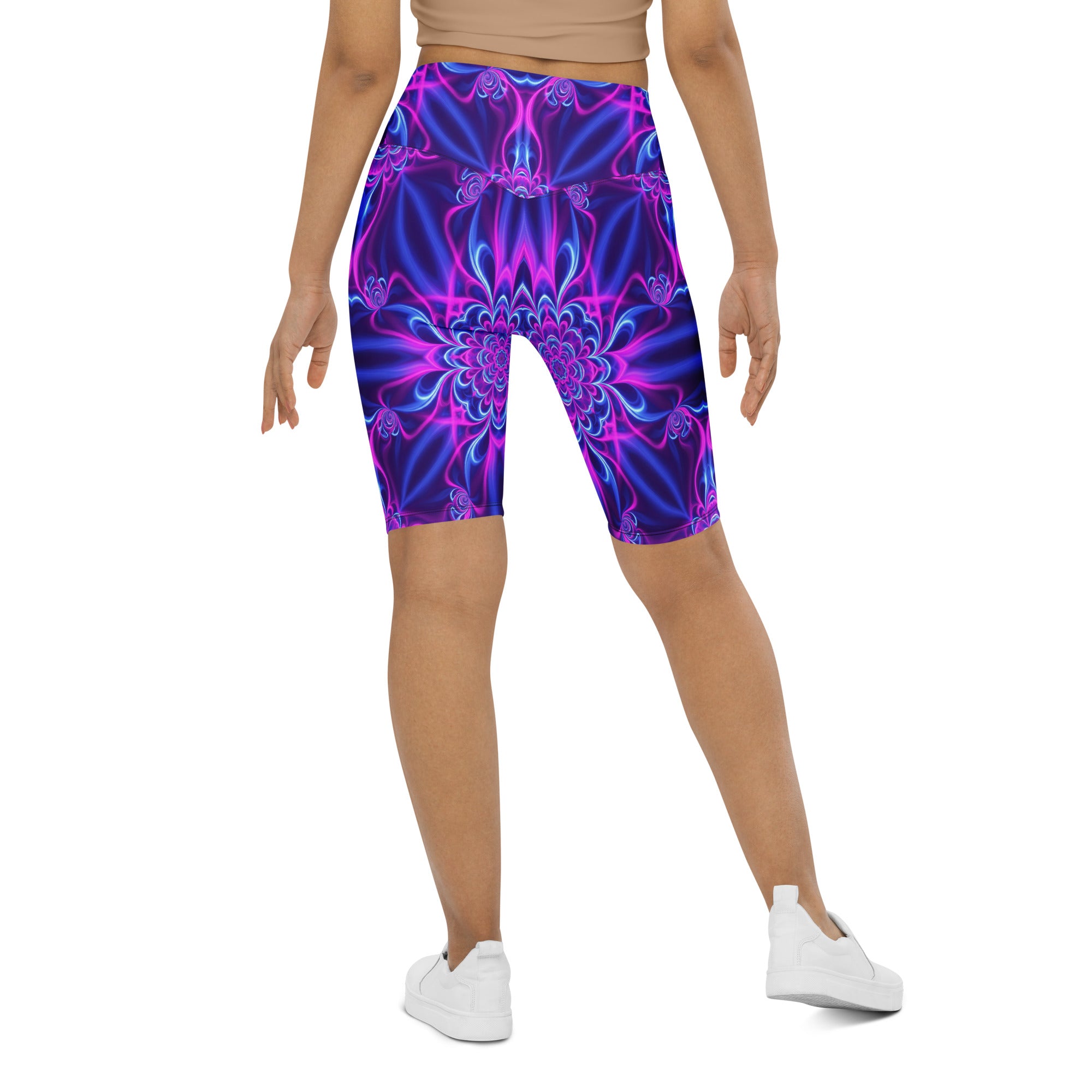 Ultraviolet Bloom Bike Shorts | GearBunch