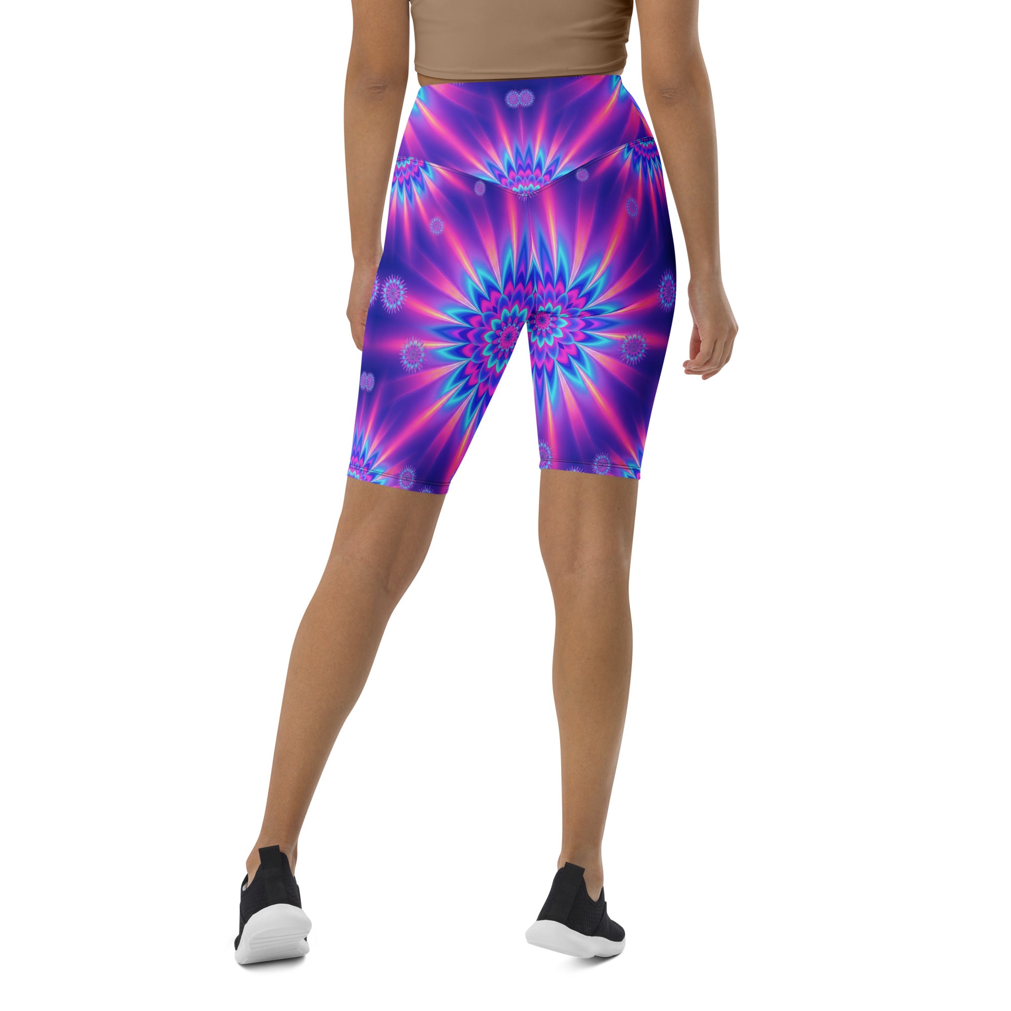 Psychedelic Vaporwave Dream Bike Shorts | GearBunch