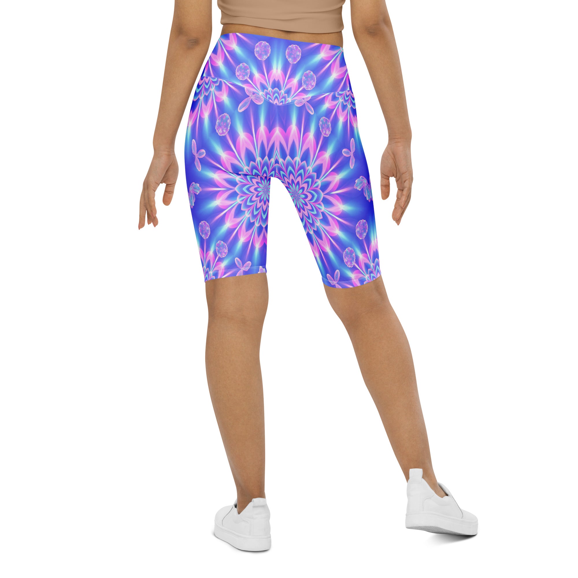 Psychedelic Fairy Ring Bike Shorts | GearBunch