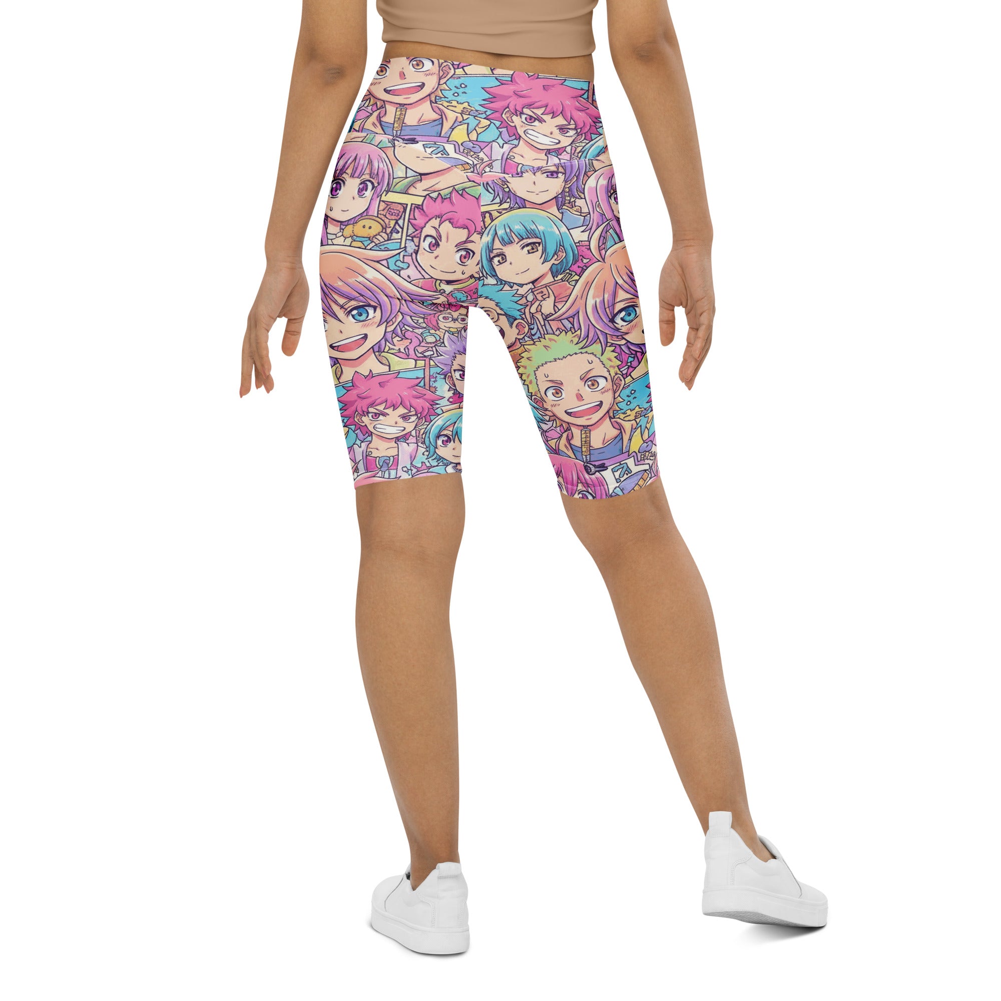 Anime Collage Pastel Dream Bike Shorts | GearBunch