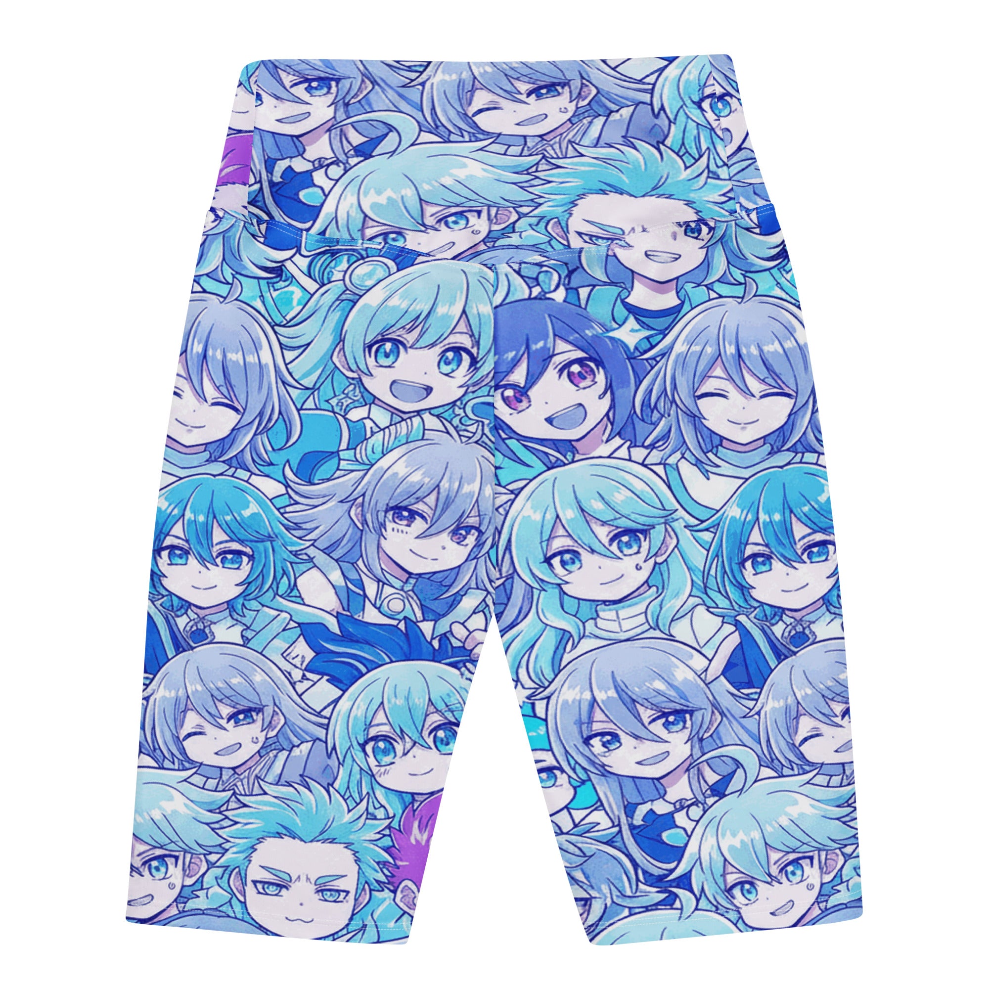 Anime Collage Ice Kingdom Bike Shorts | GearBunch