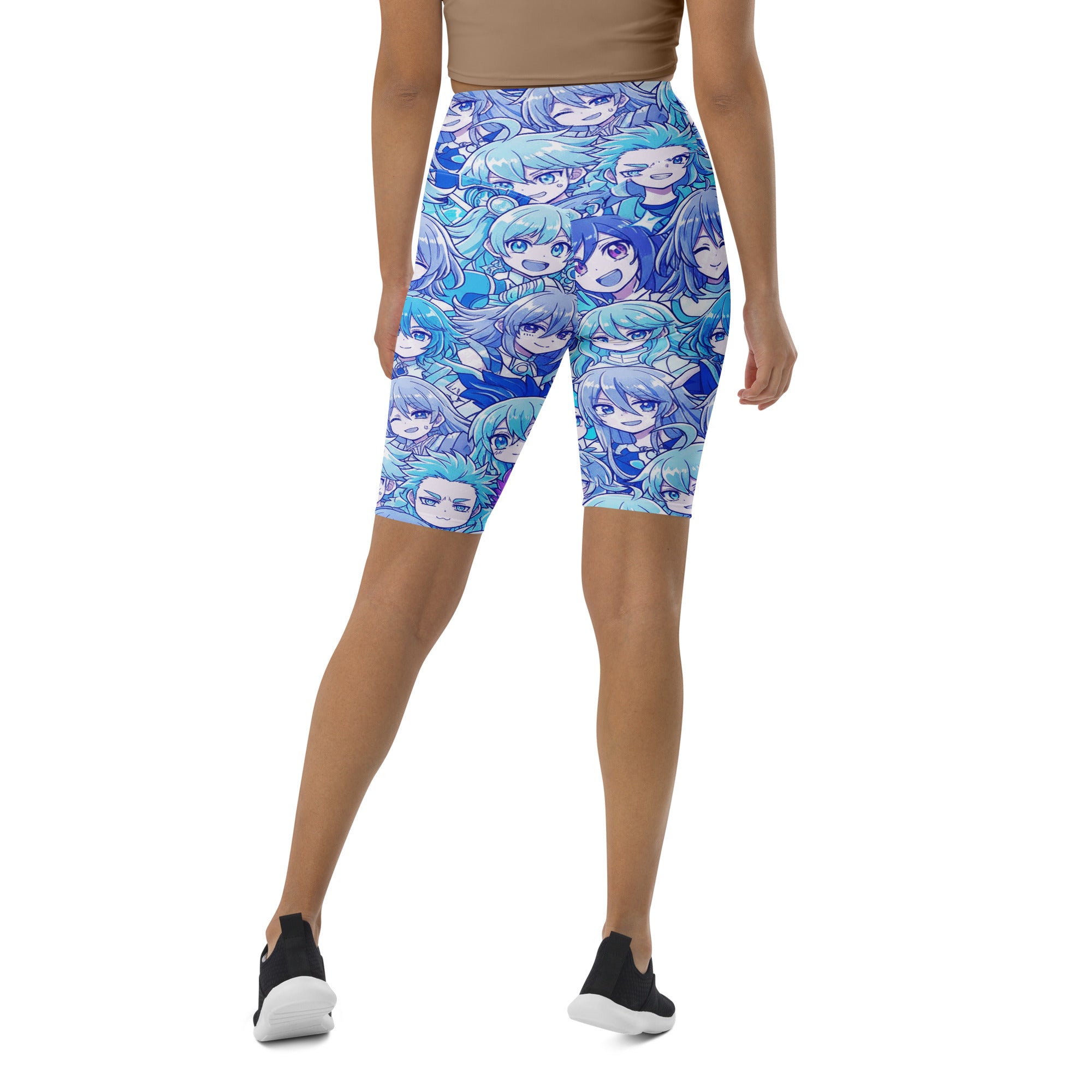 Anime Collage Ice Kingdom Bike Shorts | GearBunch