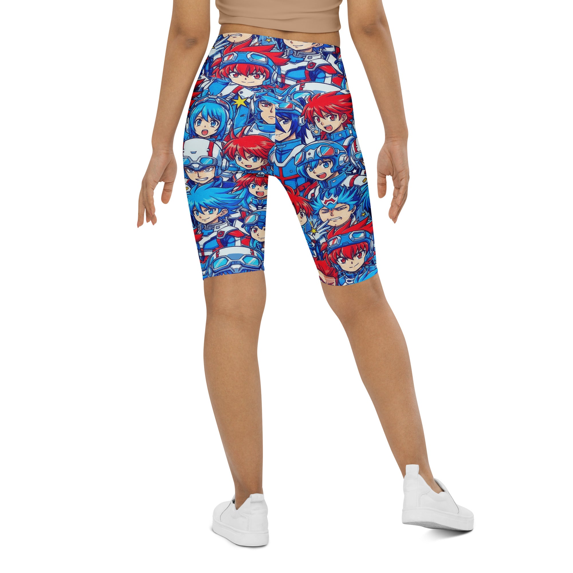 Anime Mecha Pilot Bike Shorts | GearBunch