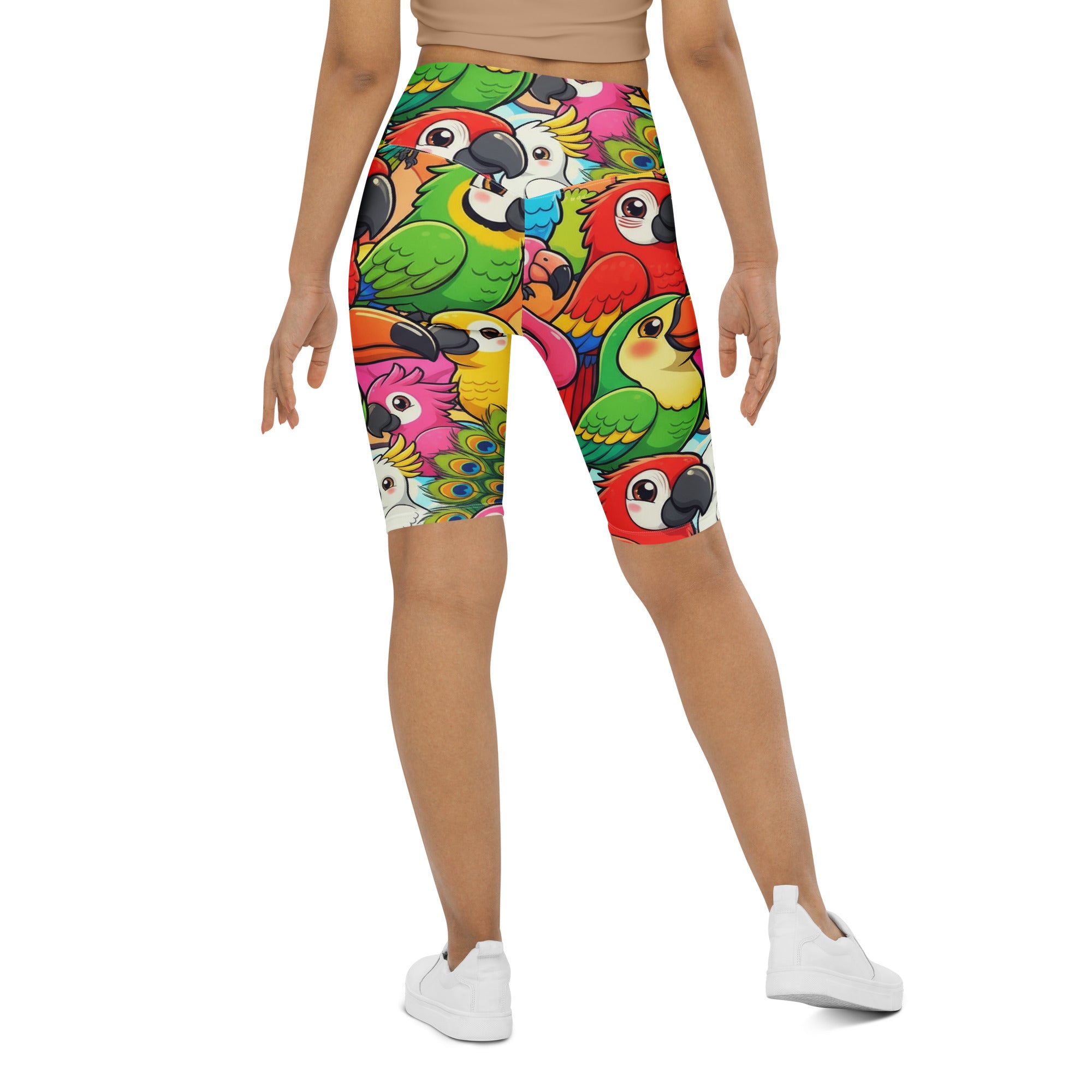 Tropical Birds Bike Shorts | GearBunch