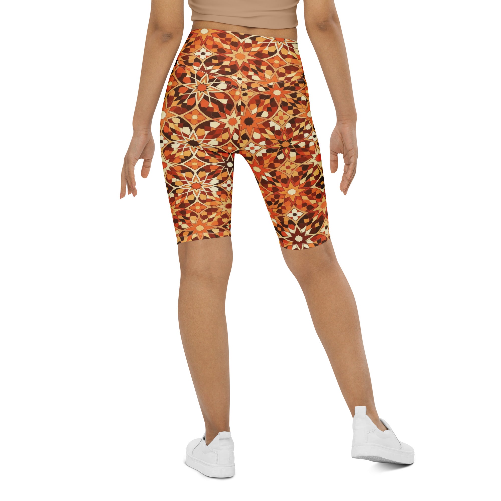 Zellige Desert Sand Bike Shorts | GearBunch