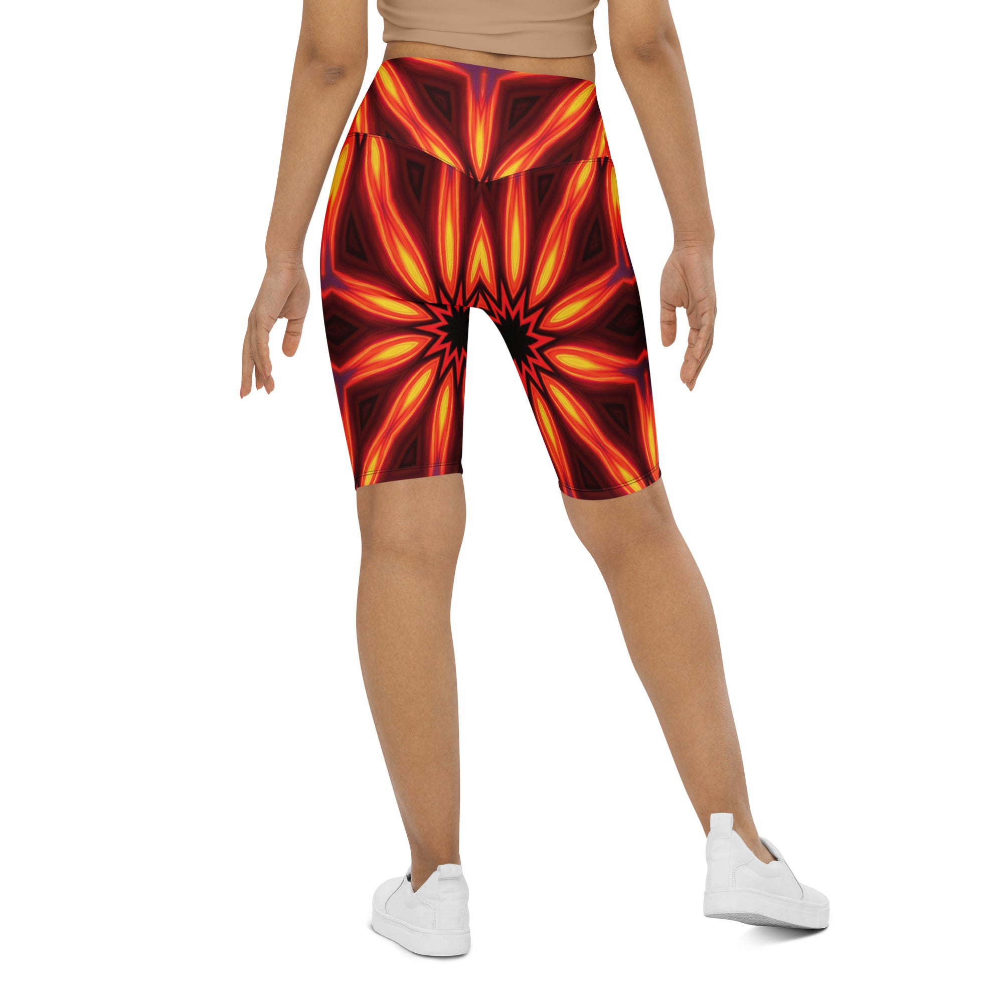 Psychedelic Infrared Bike Shorts | GearBunch