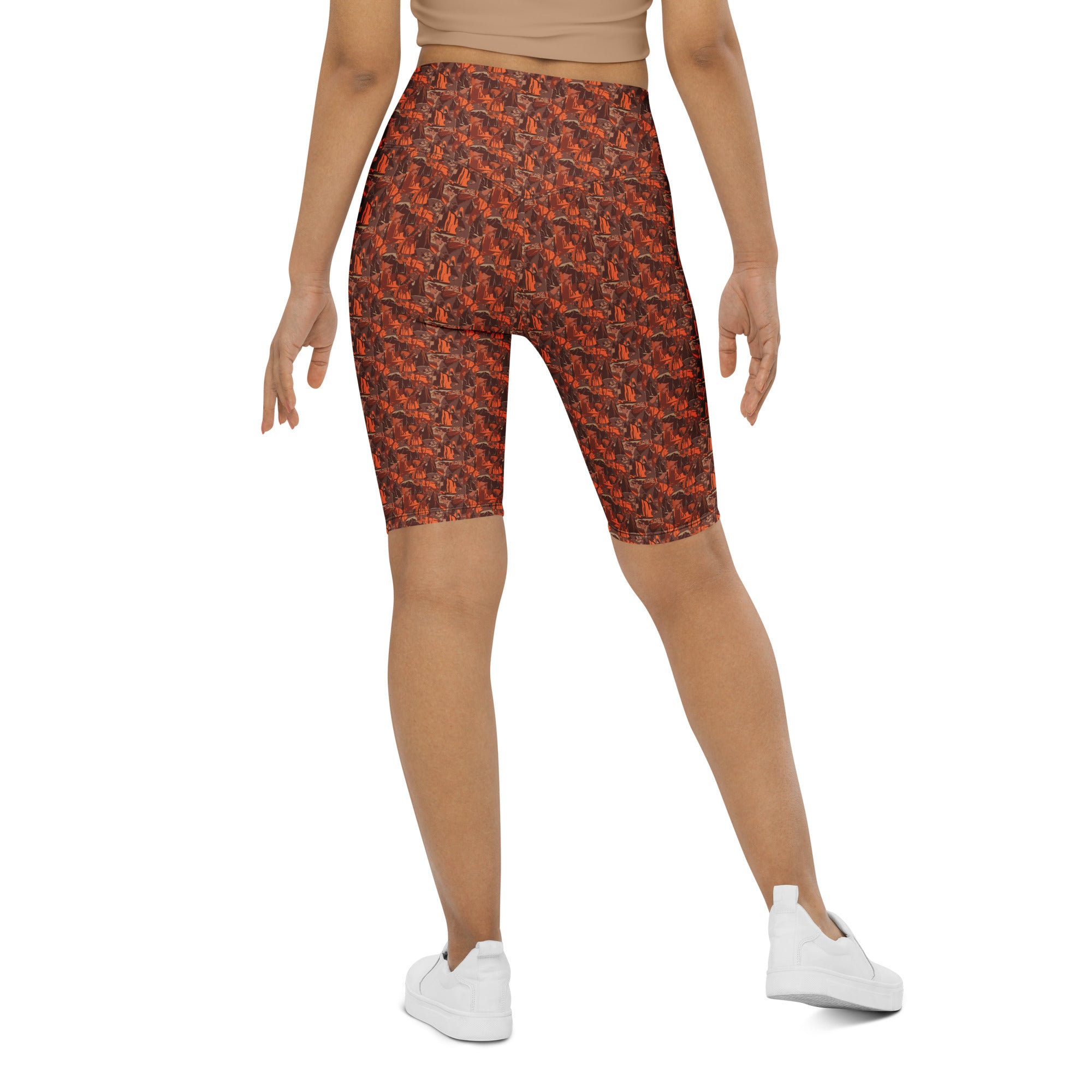 Broken Desert Landscape Bike Shorts | GearBunch