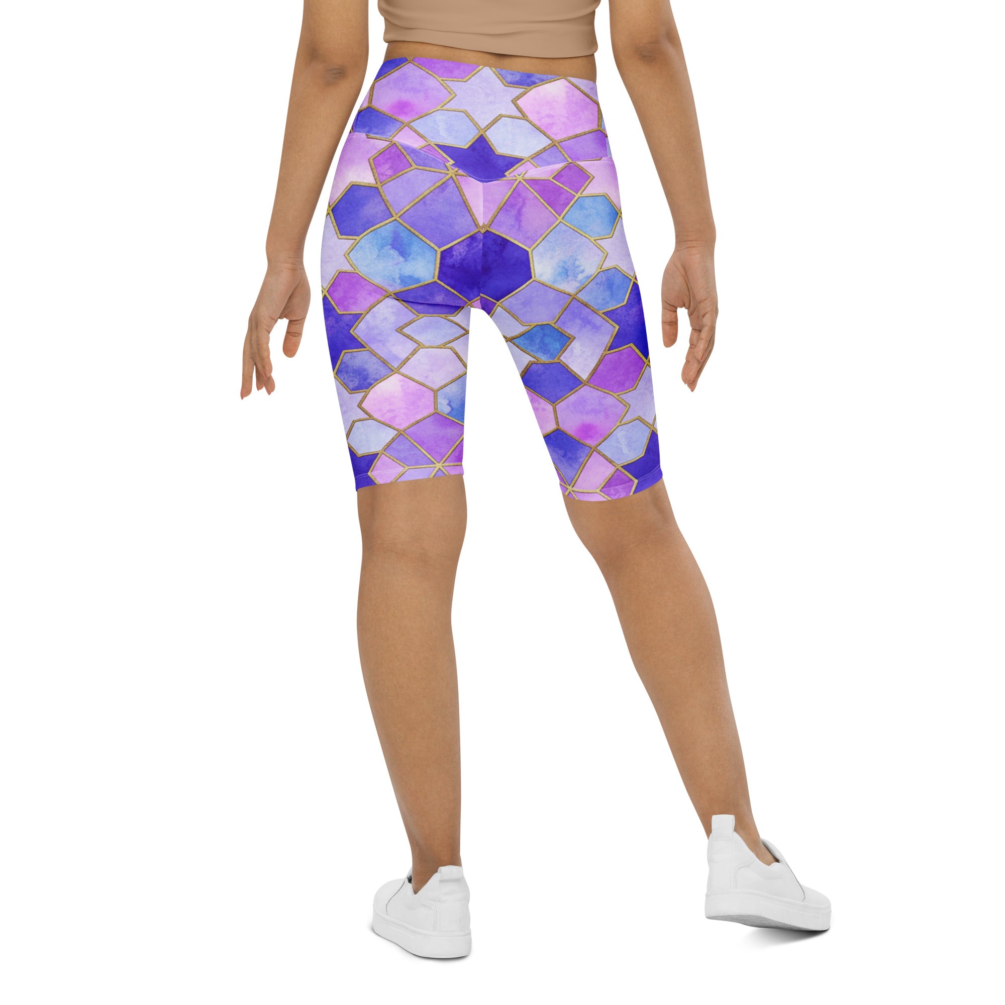 Lavender Fields Bike Shorts | GearBunch