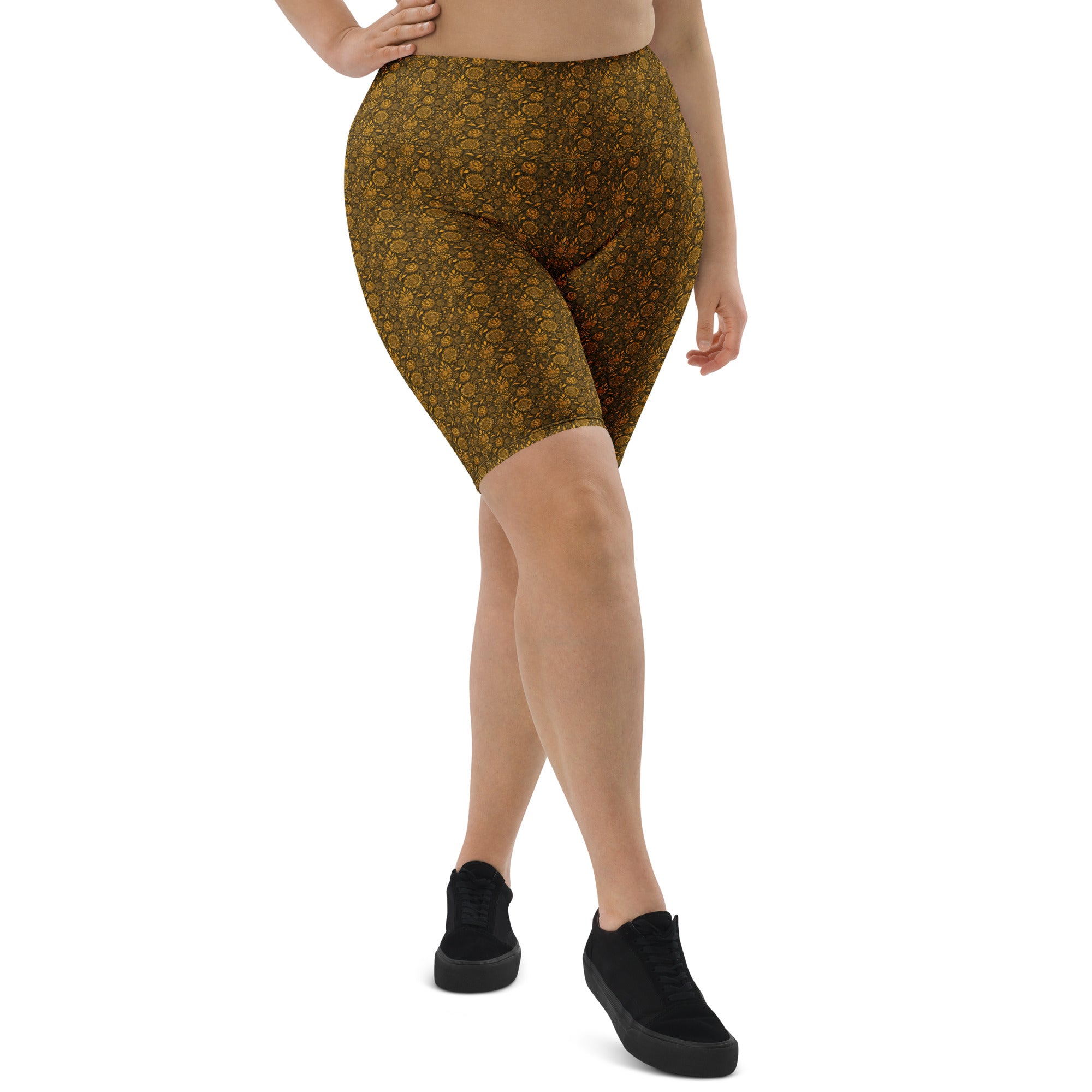 Gustav Klimt Floral Bike Shorts | GearBunch