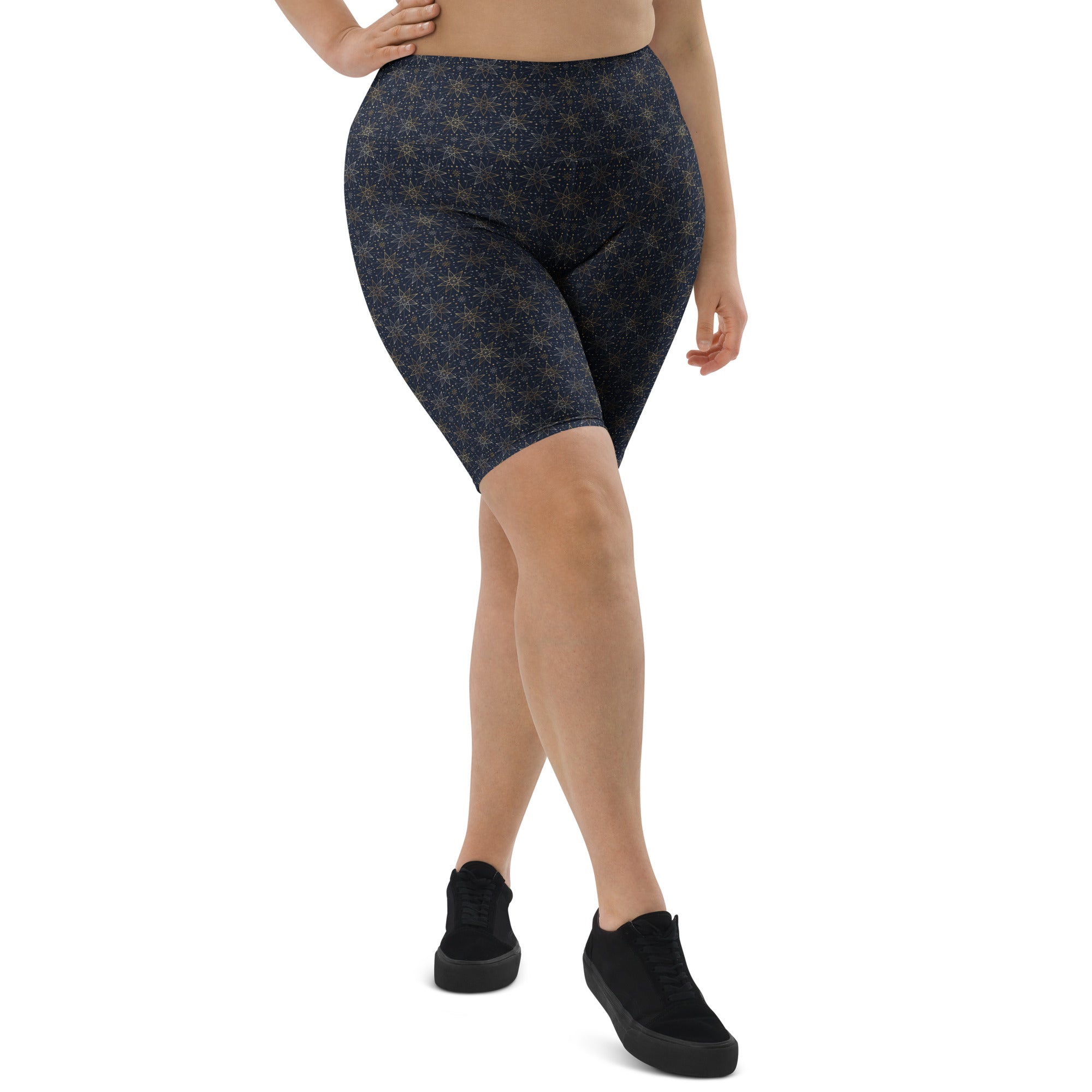 Star of Bethlehem Geometric Bike Shorts | GearBunch