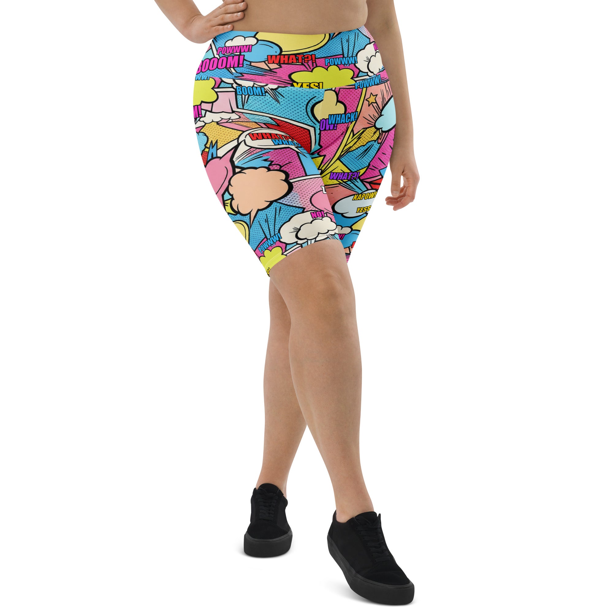 Comic Strip Kawaii Cute Bike Shorts | GearBunch