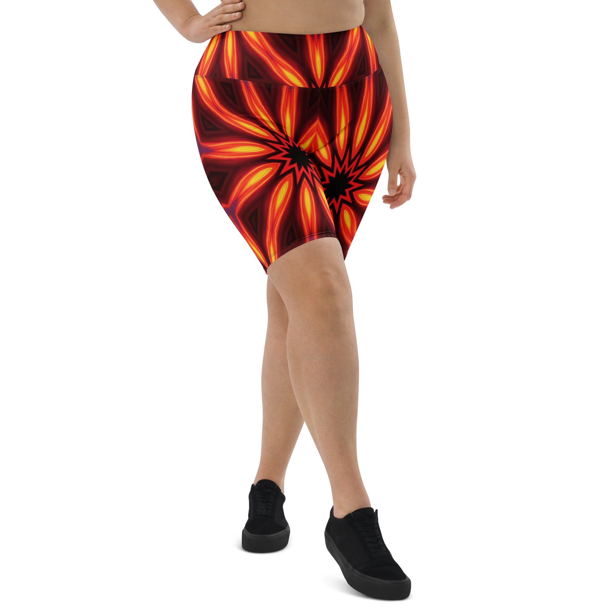 Psychedelic Infrared Bike Shorts | GearBunch