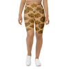 Women's Mid-Century Leaves bike shorts front view