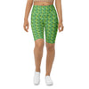 Women's monet water lilies printed bike shorts front view