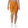 Women's fruit market still life printed bike shorts front view