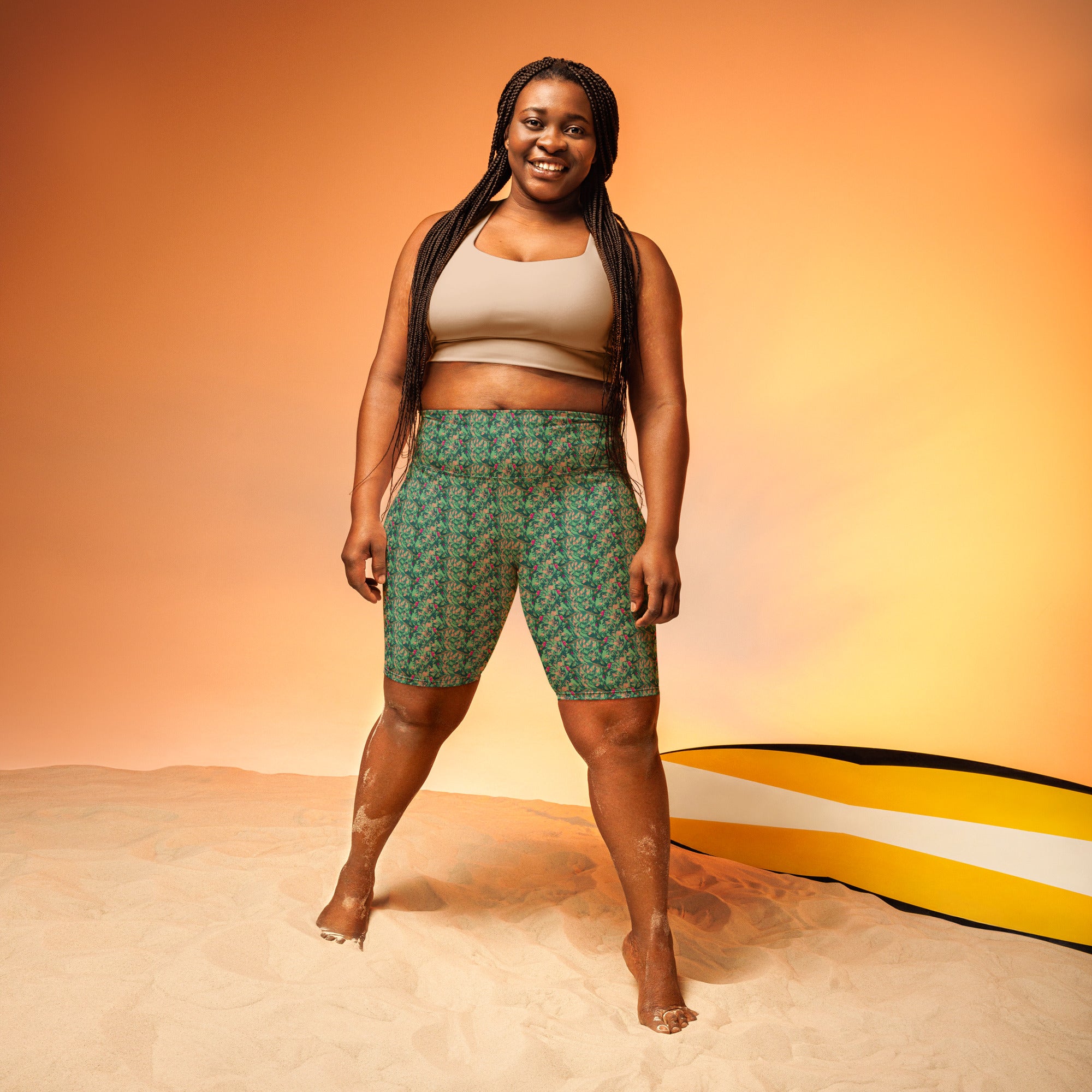 Ruby-throated Hummingbird Bike Shorts | GearBunch