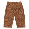 Women's white theodore roosevelt arena printed bike shorts front view