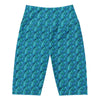 Women's blue ferns bike shorts front view
