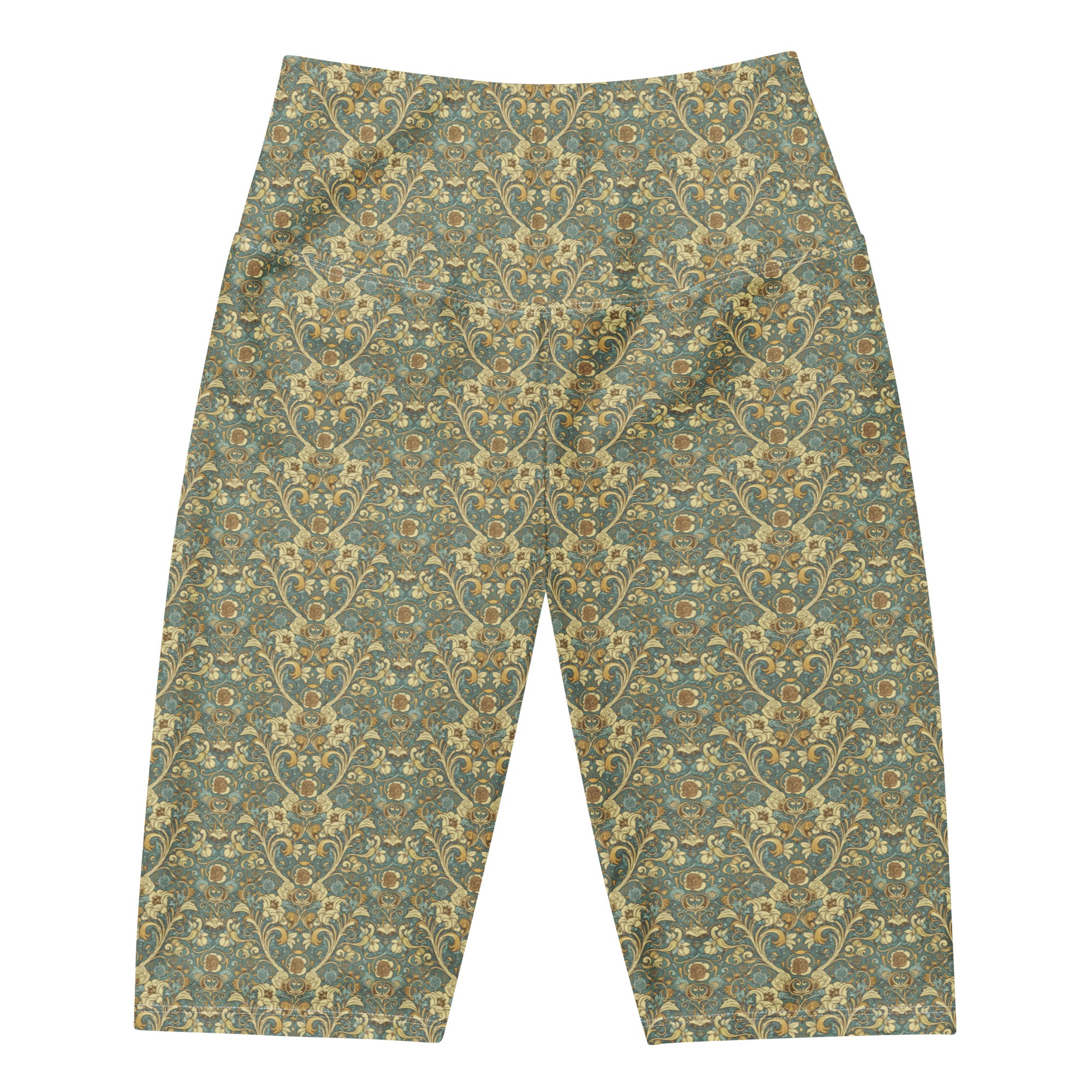 Women's art nouveau fairytale bike shorts front view