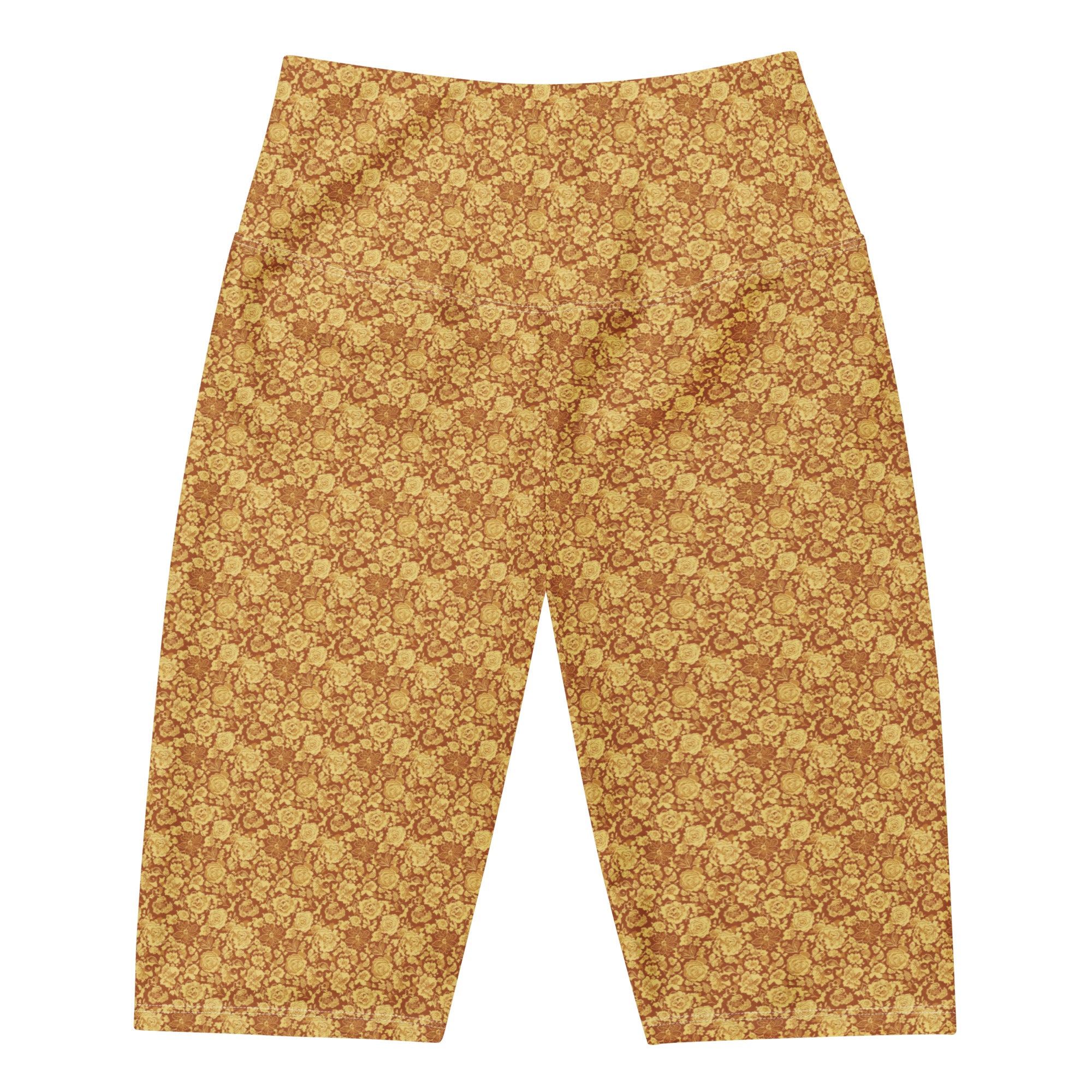 Women's vintage magazine fashion bike shorts front view