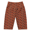 Women's broken desert landscape bike shorts front view