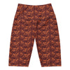 Women's minimal fetch art printed bike shorts front view