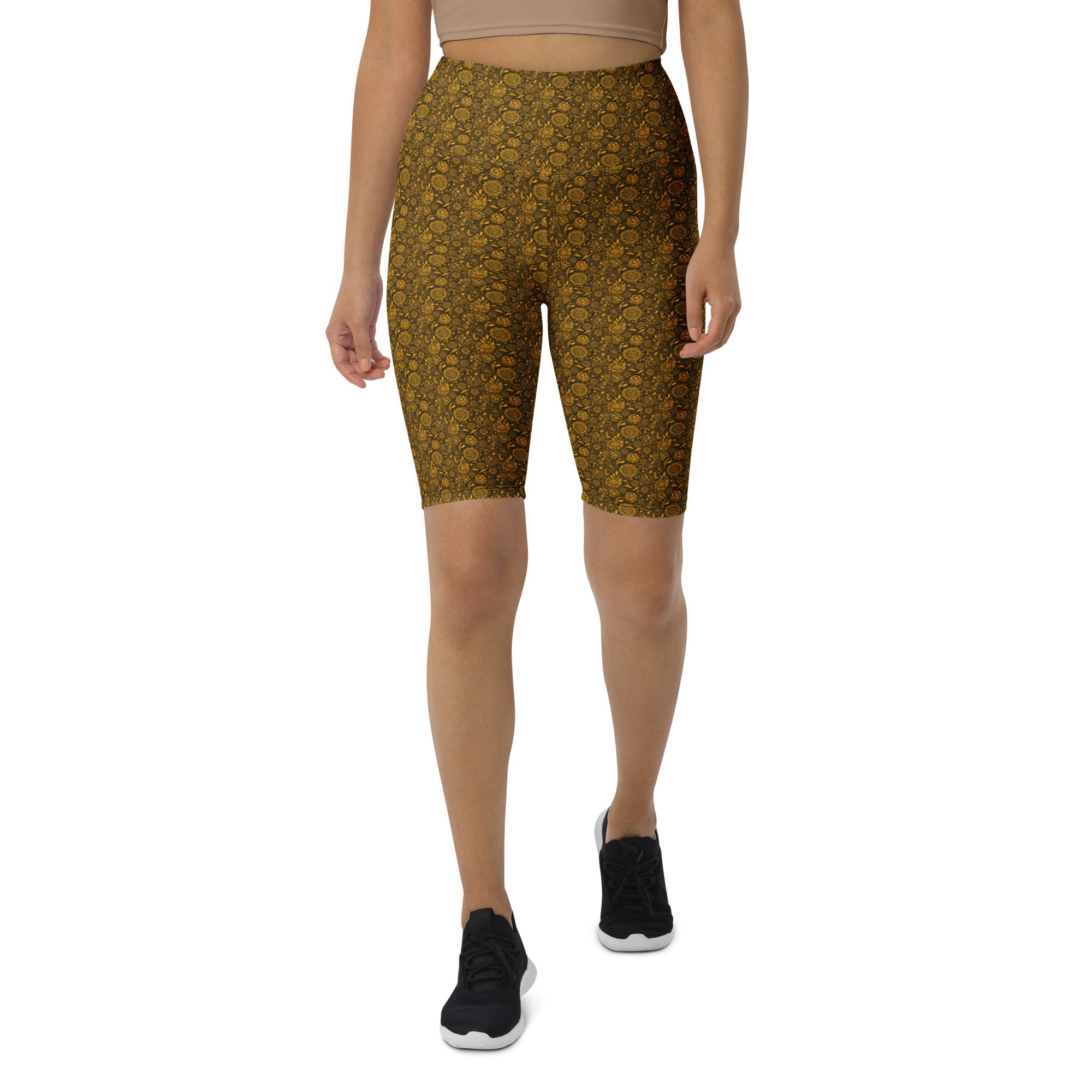 Gustav Klimt Floral Bike Shorts | GearBunch