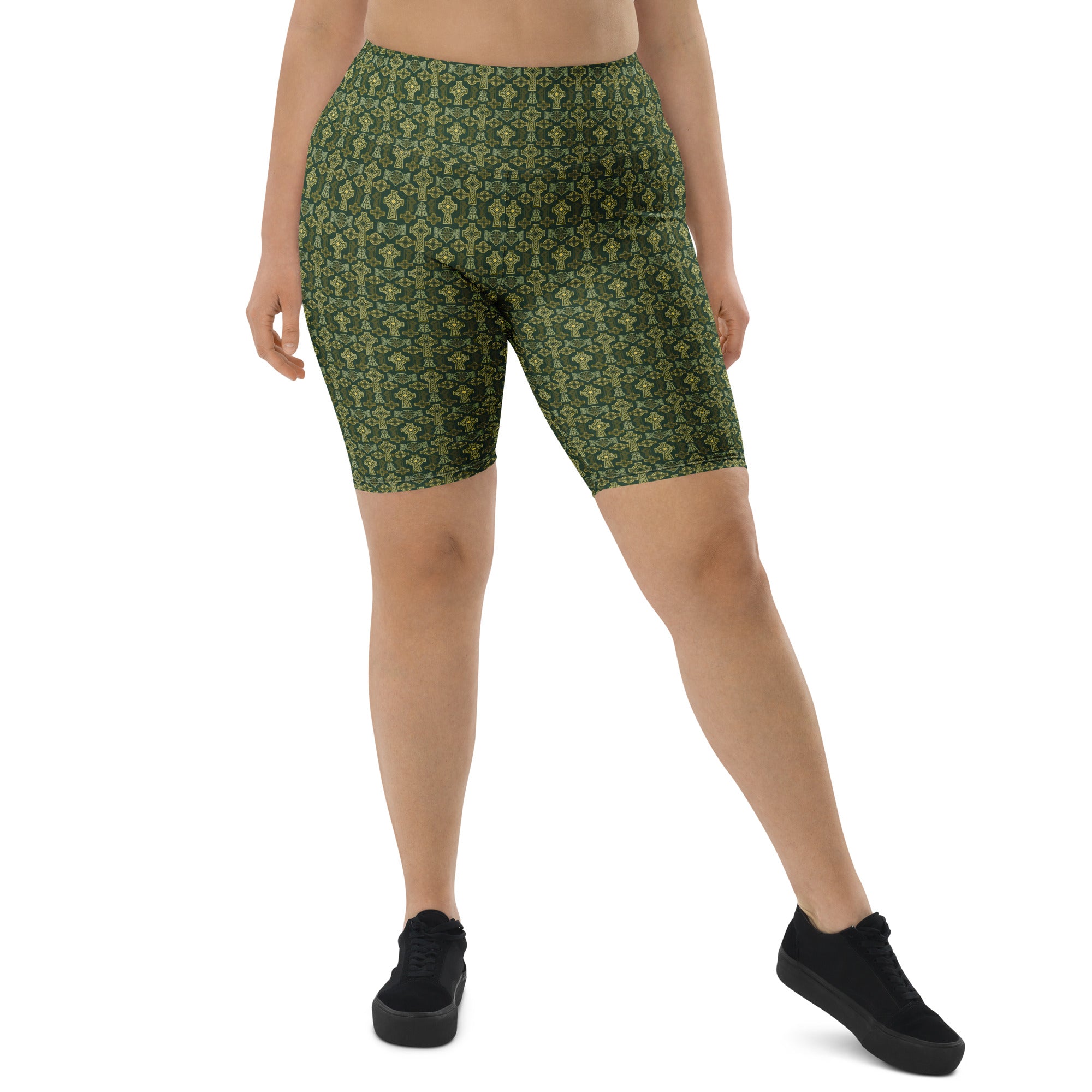 Celtic Cross Knotwork Bike Shorts | GearBunch