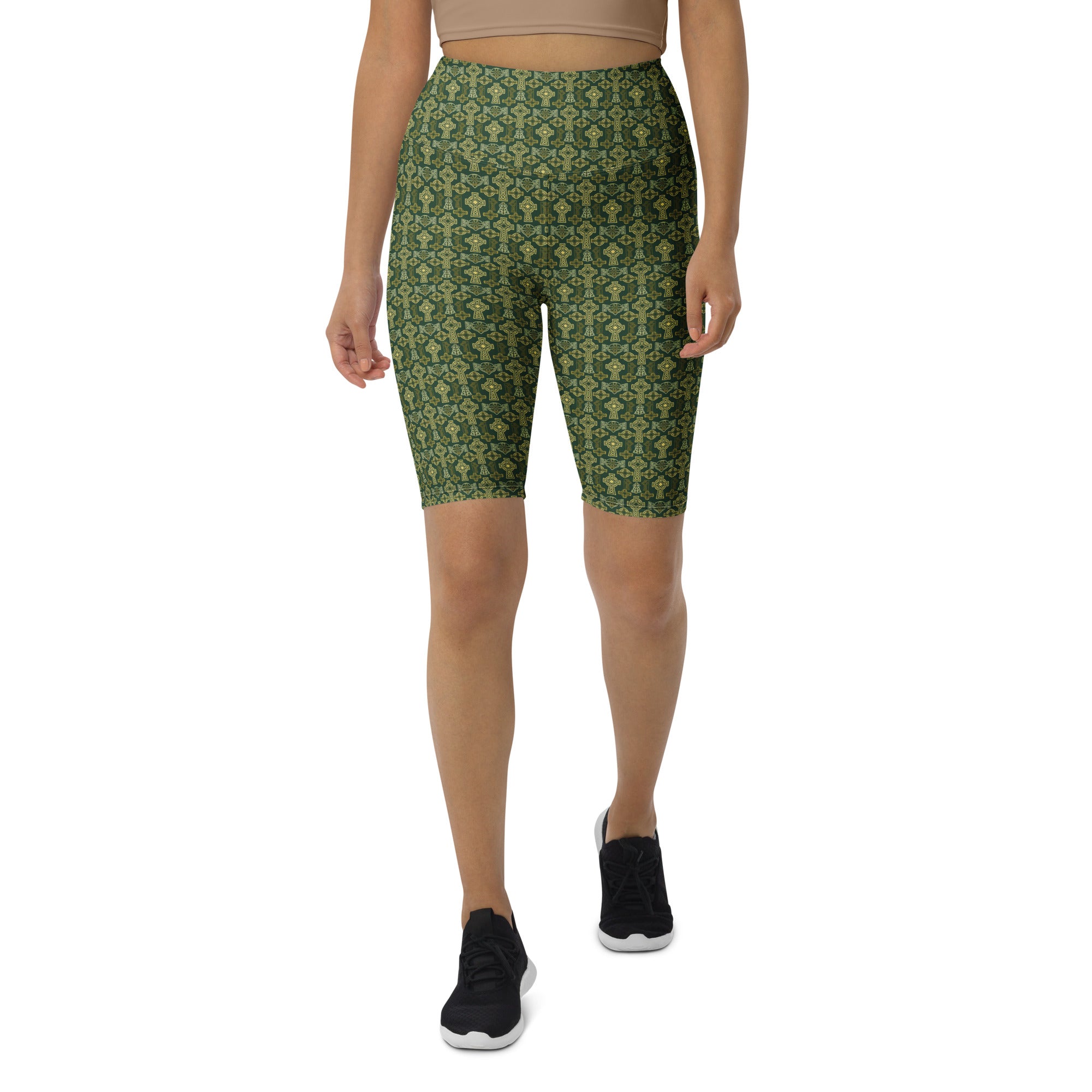 Celtic Cross Knotwork Bike Shorts | GearBunch