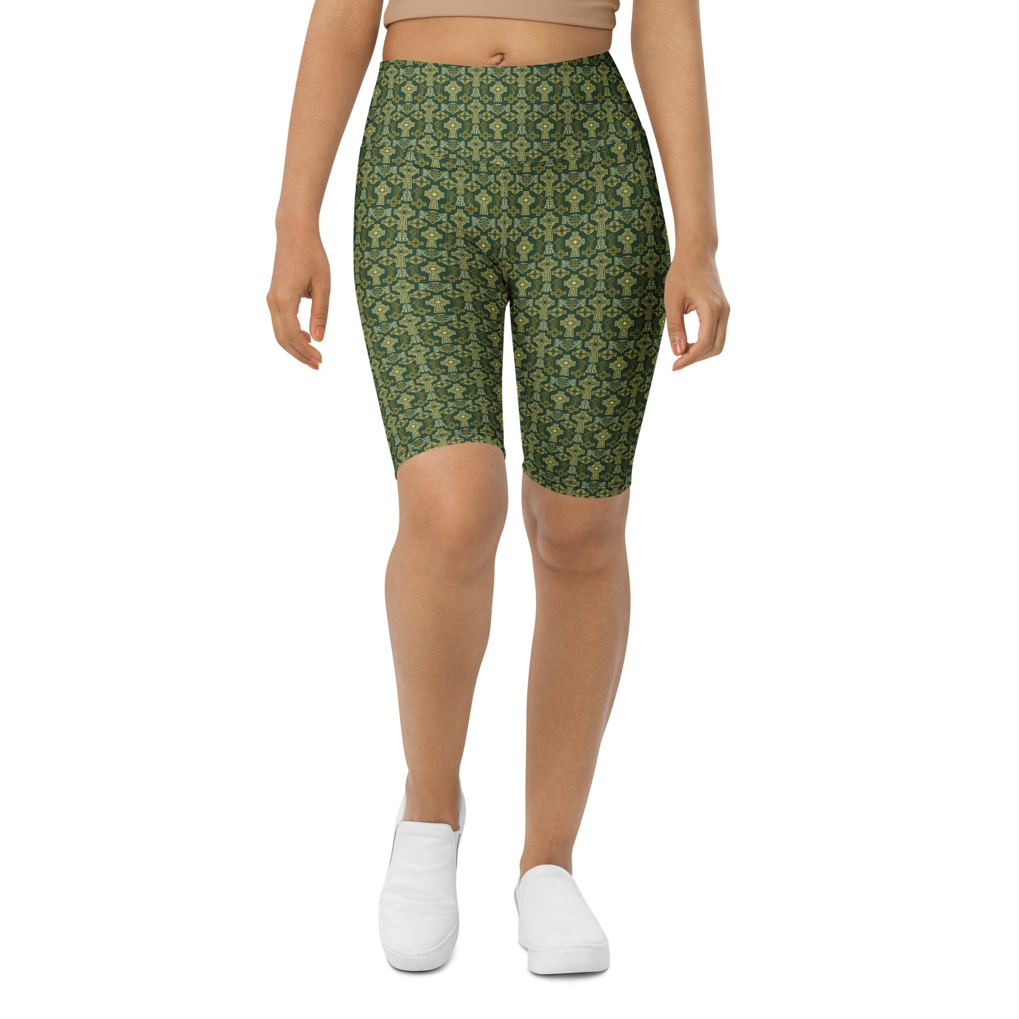 Celtic Cross Knotwork Bike Shorts | GearBunch